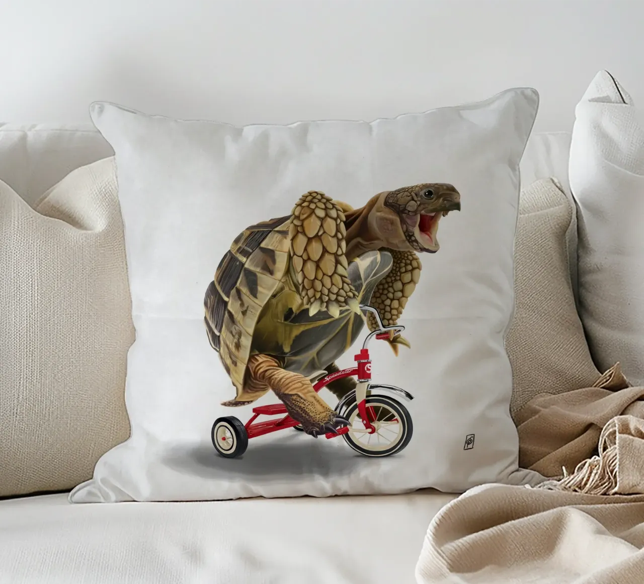 Speedster (Wordless) cuscino da Rob Art | Illustration