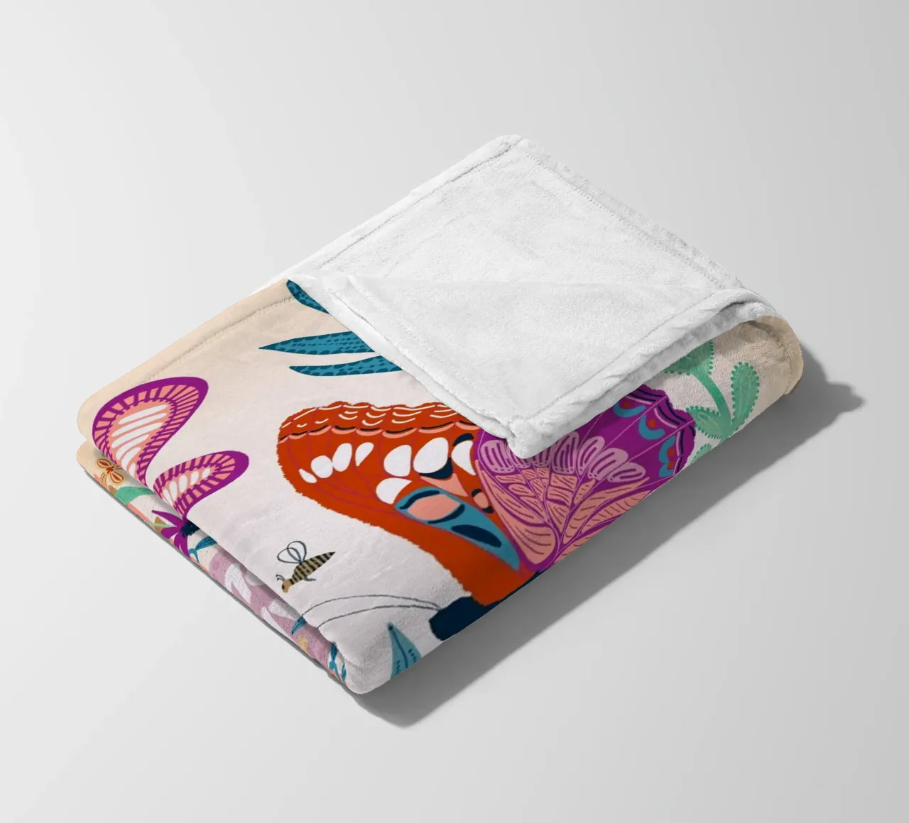 Luogo felice coperta in pile da nicigabrieldesigns