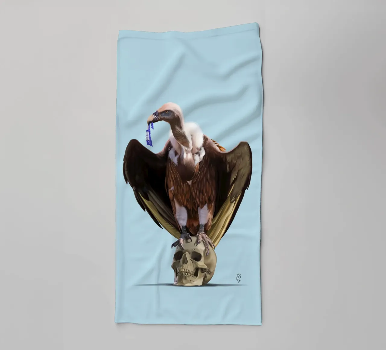 Extinction (Colour) asciugamano da bagno da Rob Art | Illustration