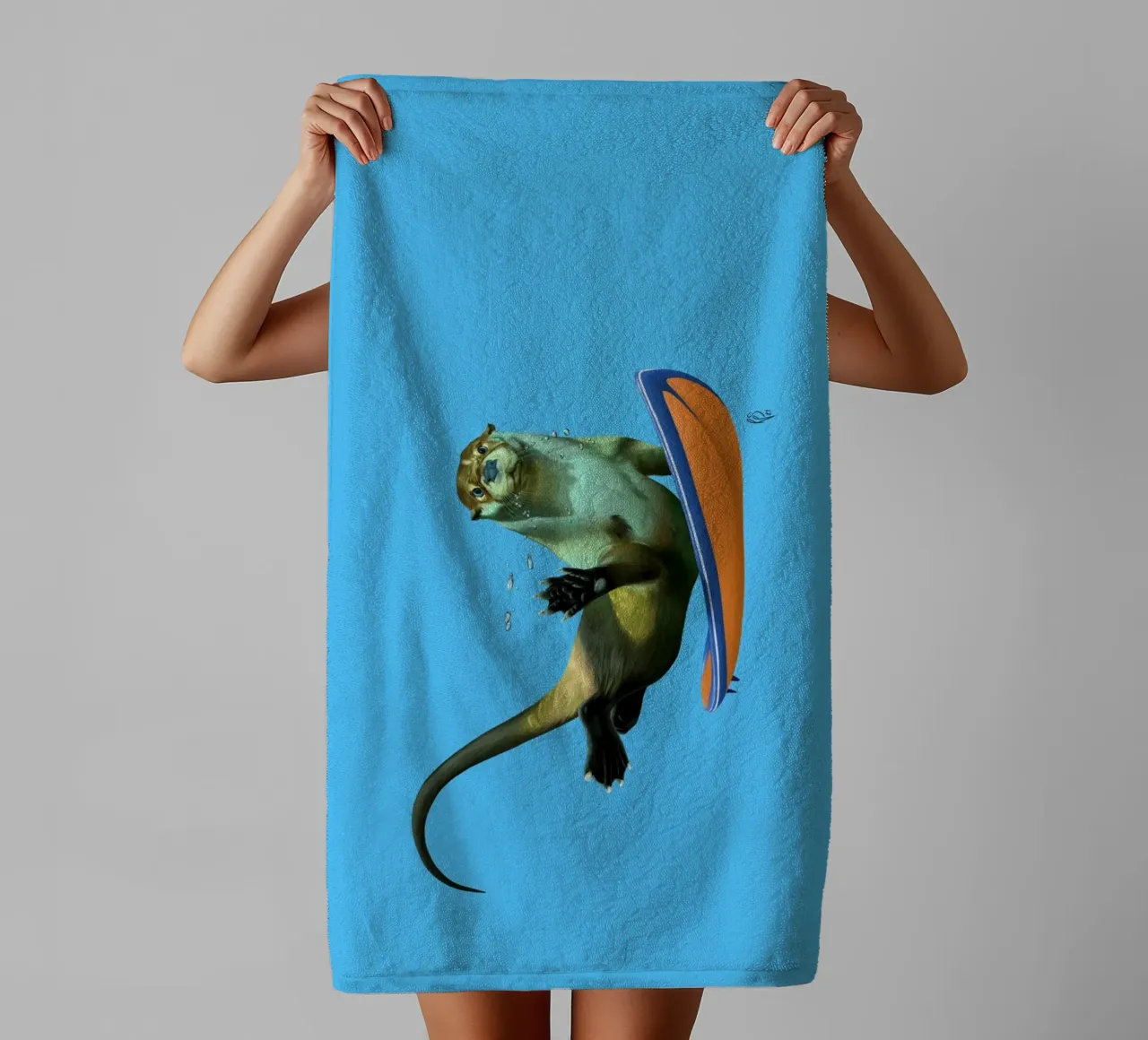 Otterly (Colour) asciugamano da bagno da Rob Art | Illustration