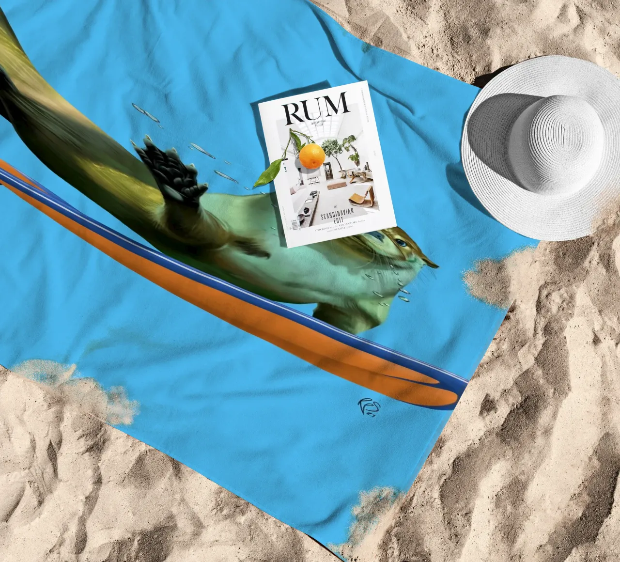 Otterly (Colour) telo mare da Rob Art | Illustration