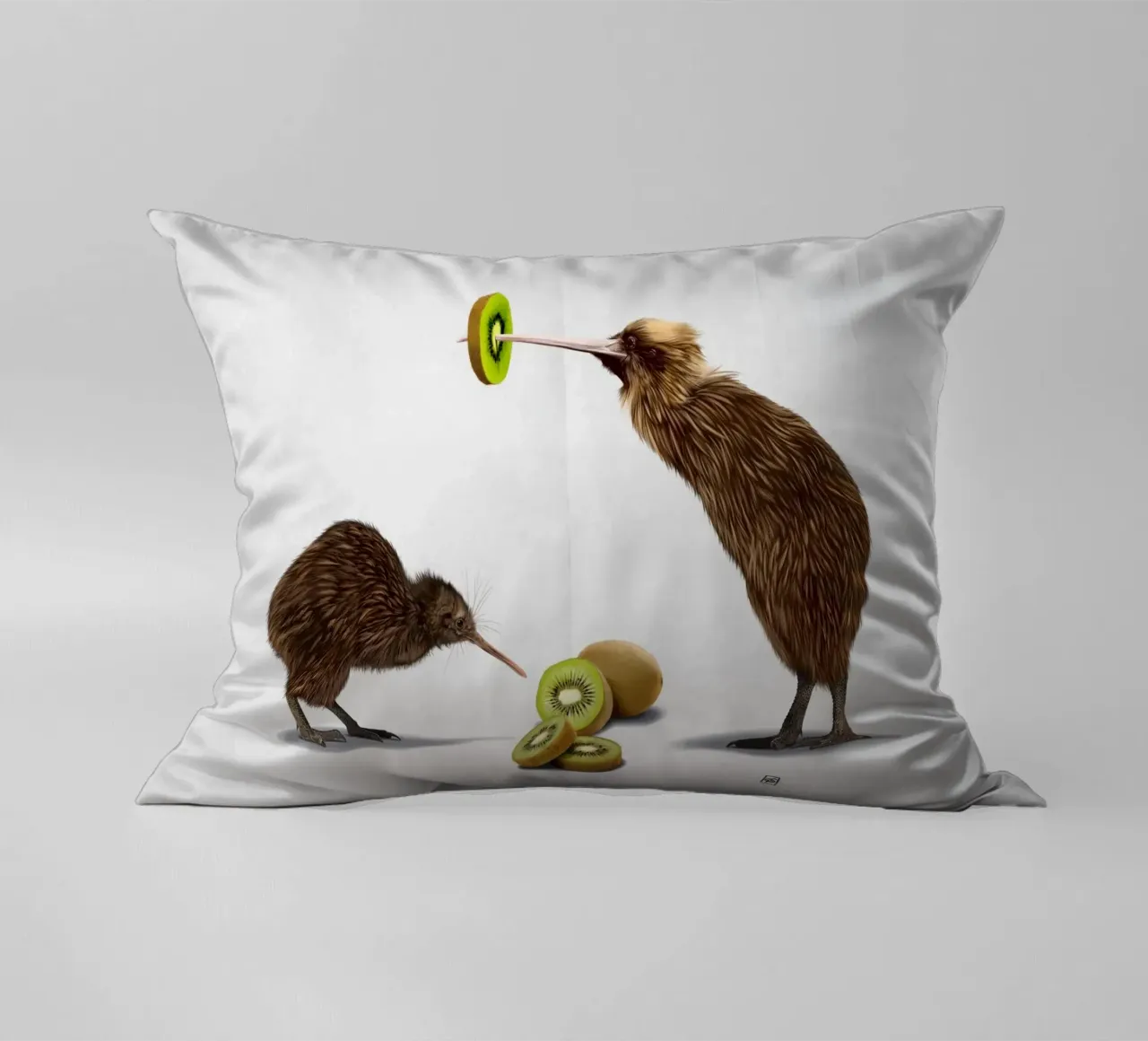 Kiwi (Wordless) cuscino da Rob Art | Illustration
