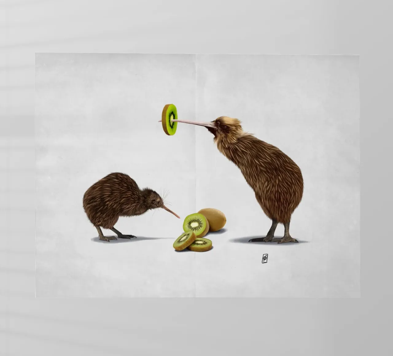 Kiwi (Wordless) pellicola backlit da Rob Art | Illustration