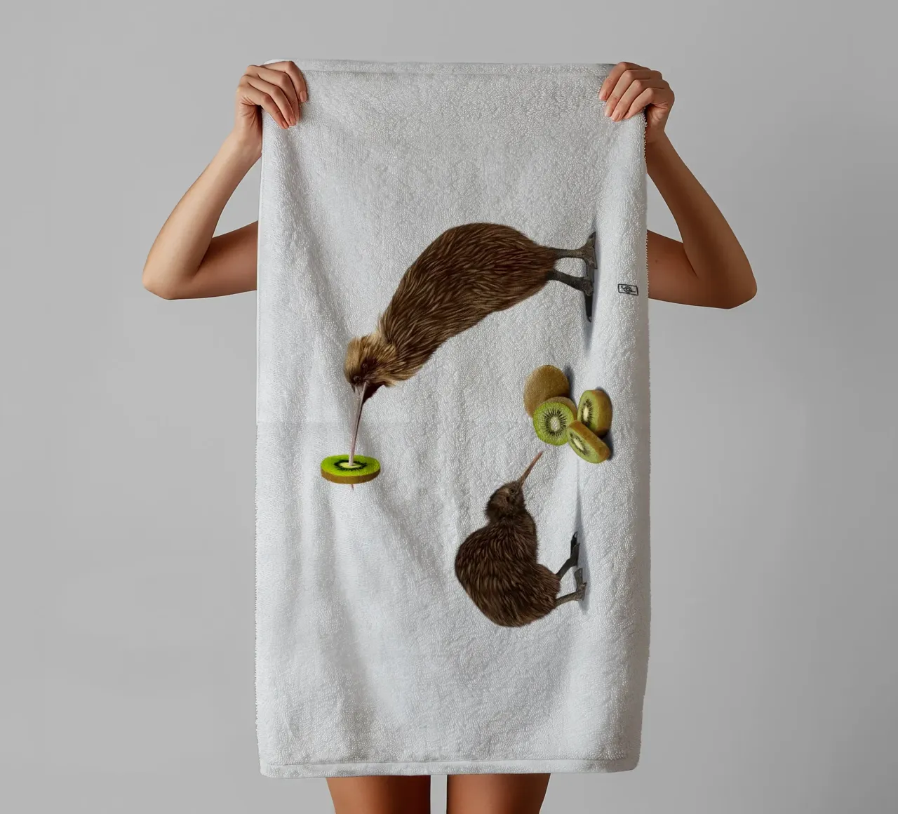 Kiwi (Wordless) asciugamano da bagno da Rob Art | Illustration