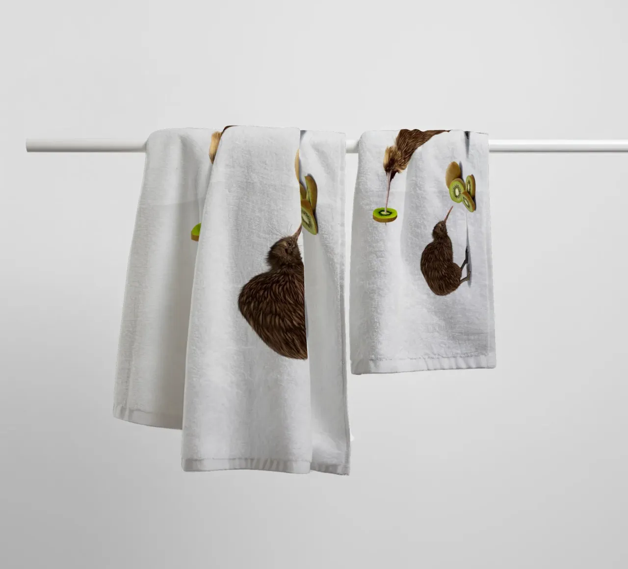 Kiwi (Wordless) asciugamano da bagno da Rob Art | Illustration