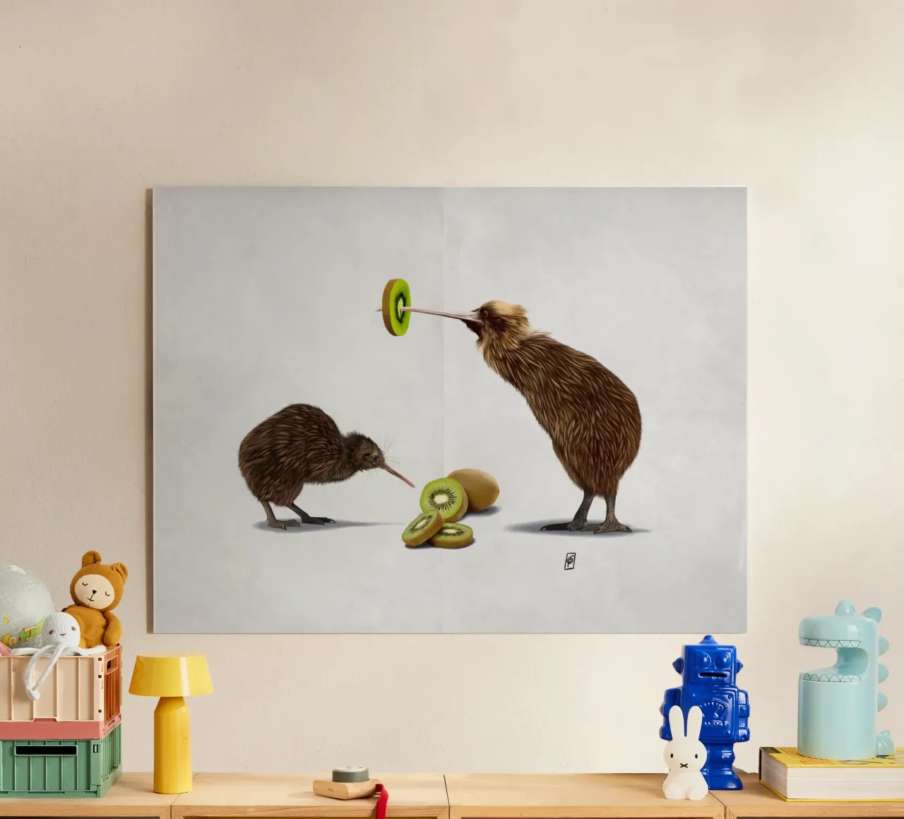 Kiwi (Wordless) plexiglass da Rob Art | Illustration