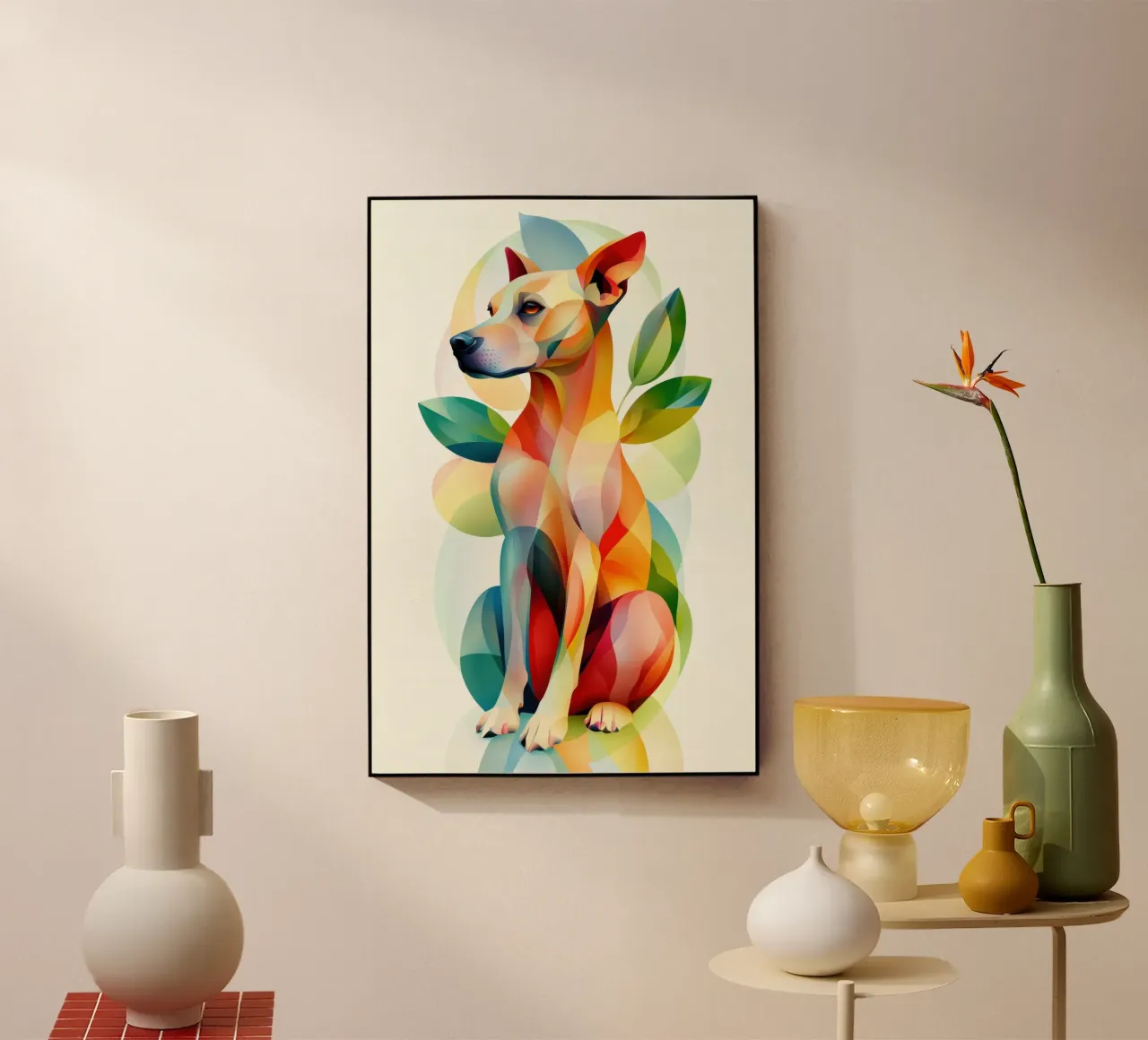 Dog acryl van Art Unleashed