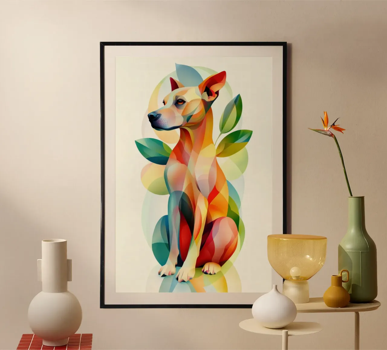 Dog poster van Art Unleashed