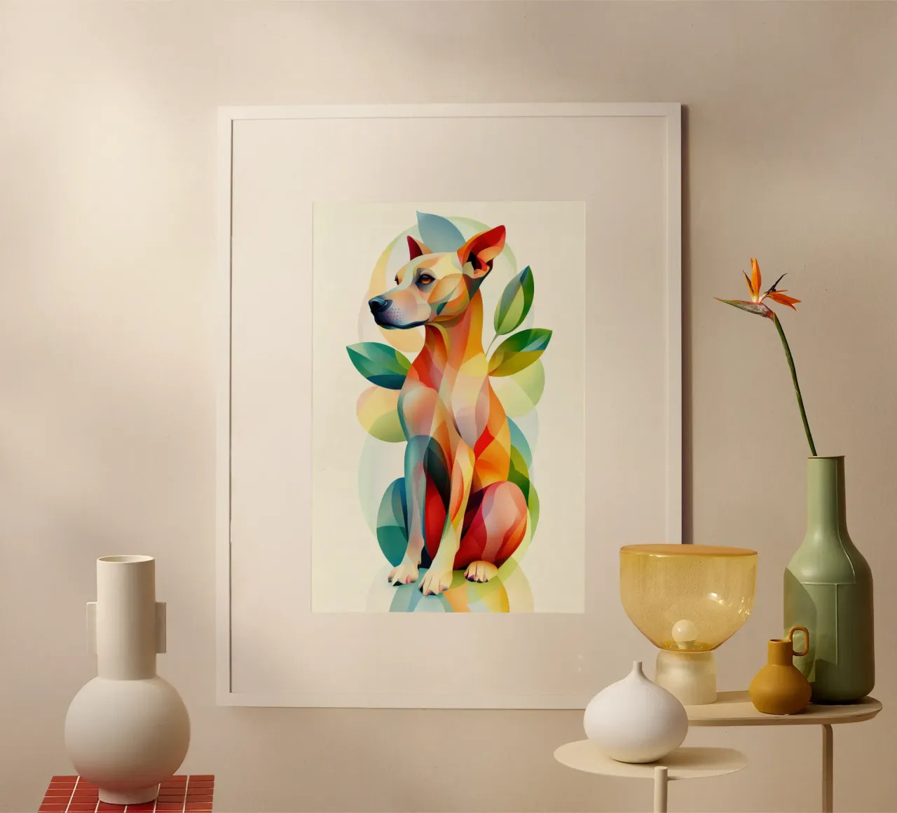 Dog poster van Art Unleashed