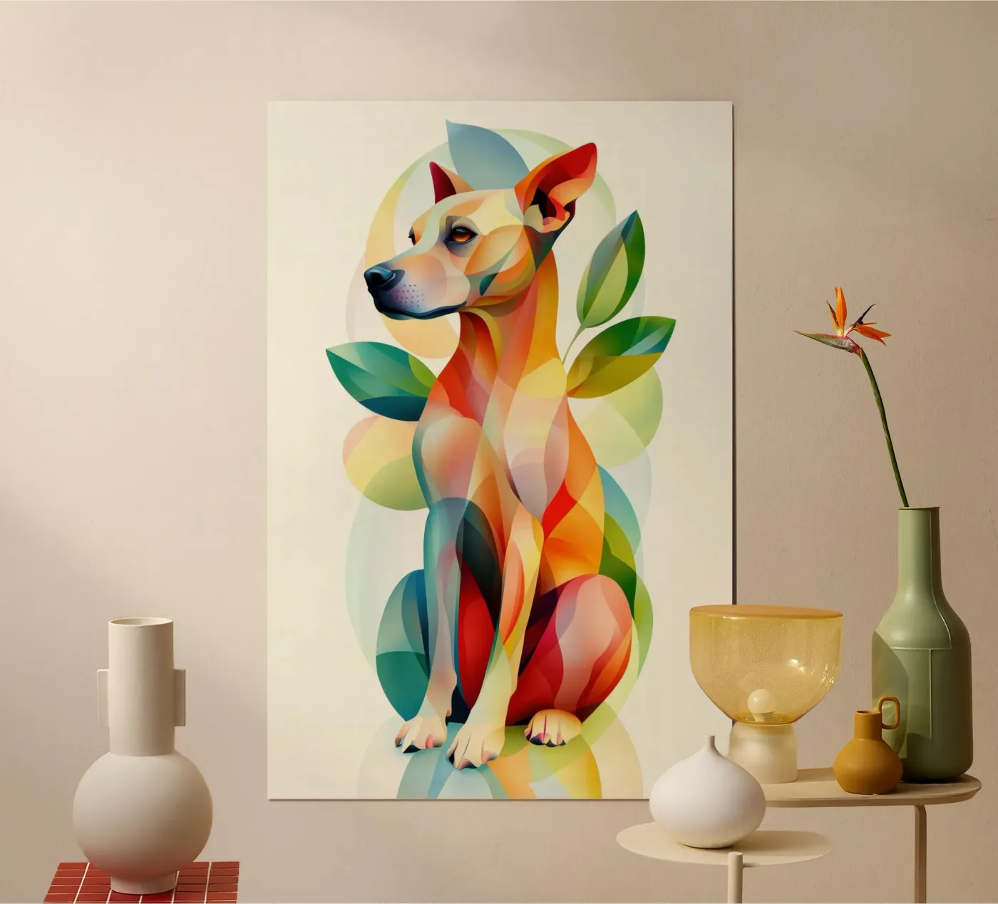 Dog poster van Art Unleashed