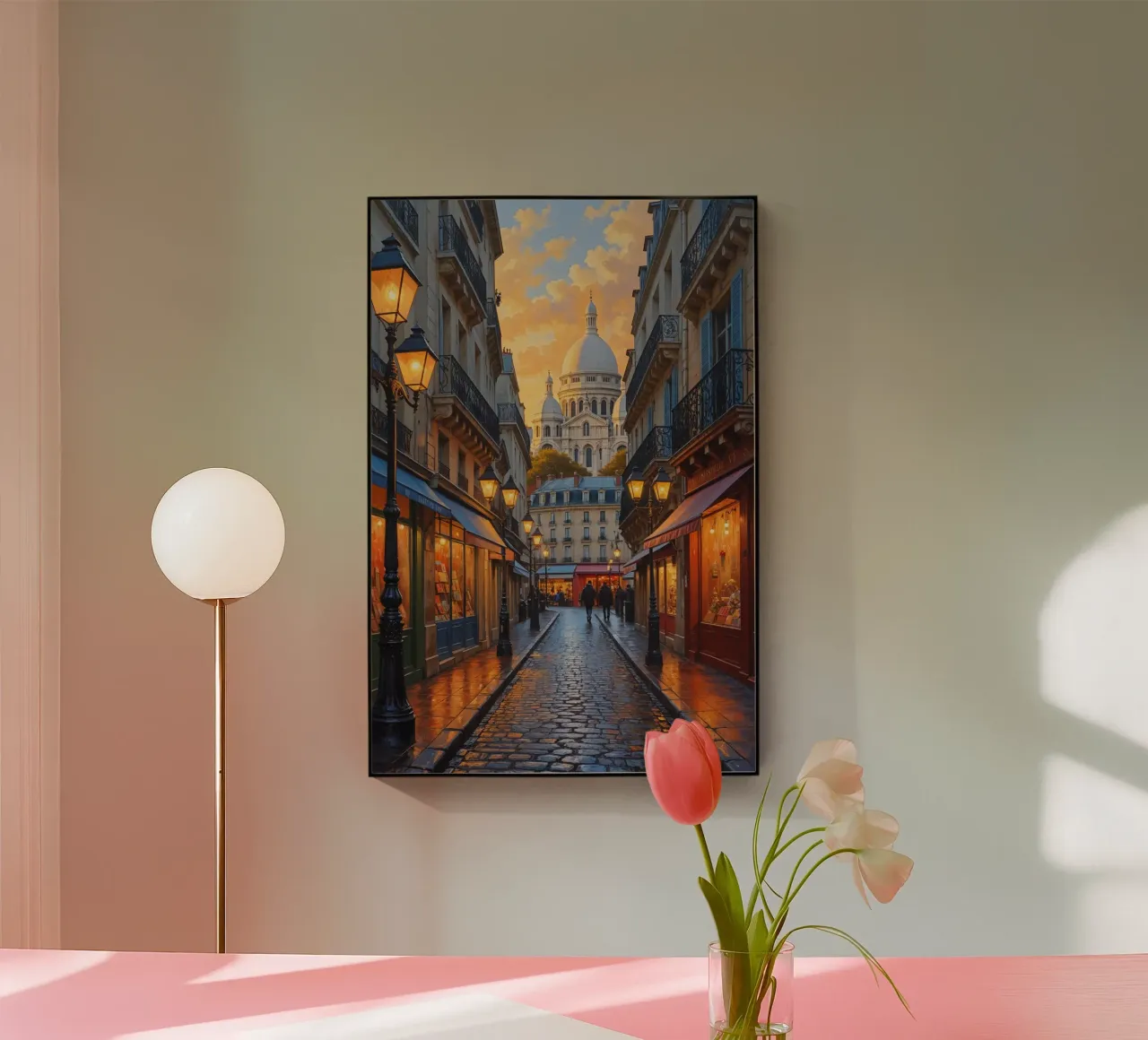 Romantic Evening at Sacré-Cœur plexiglass da AlbertKlee