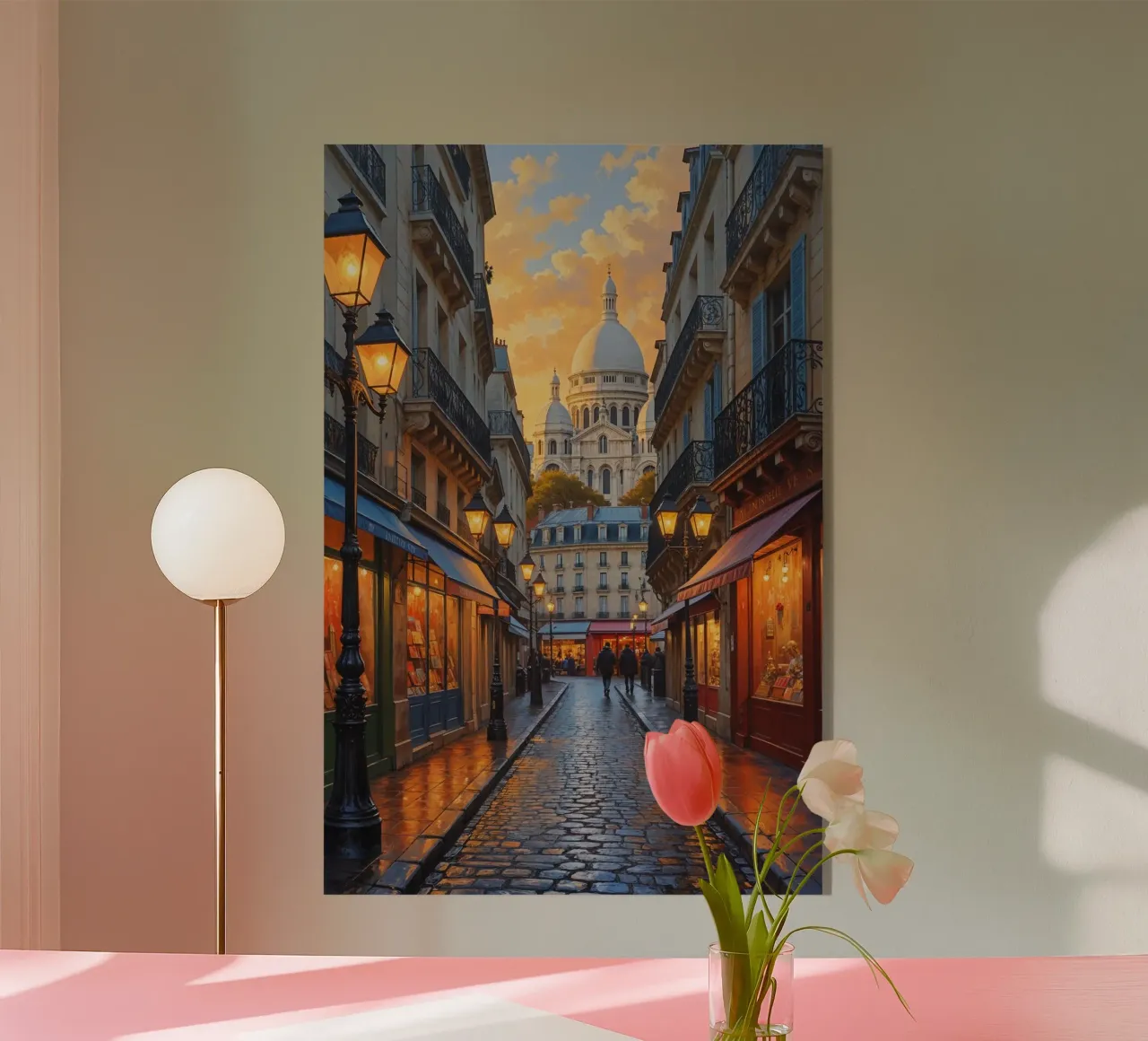 Romantic Evening at Sacré-Cœur plexiglass da AlbertKlee
