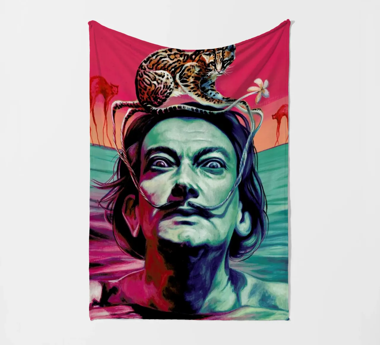 Dali fleece blanket by Jared Yamahata