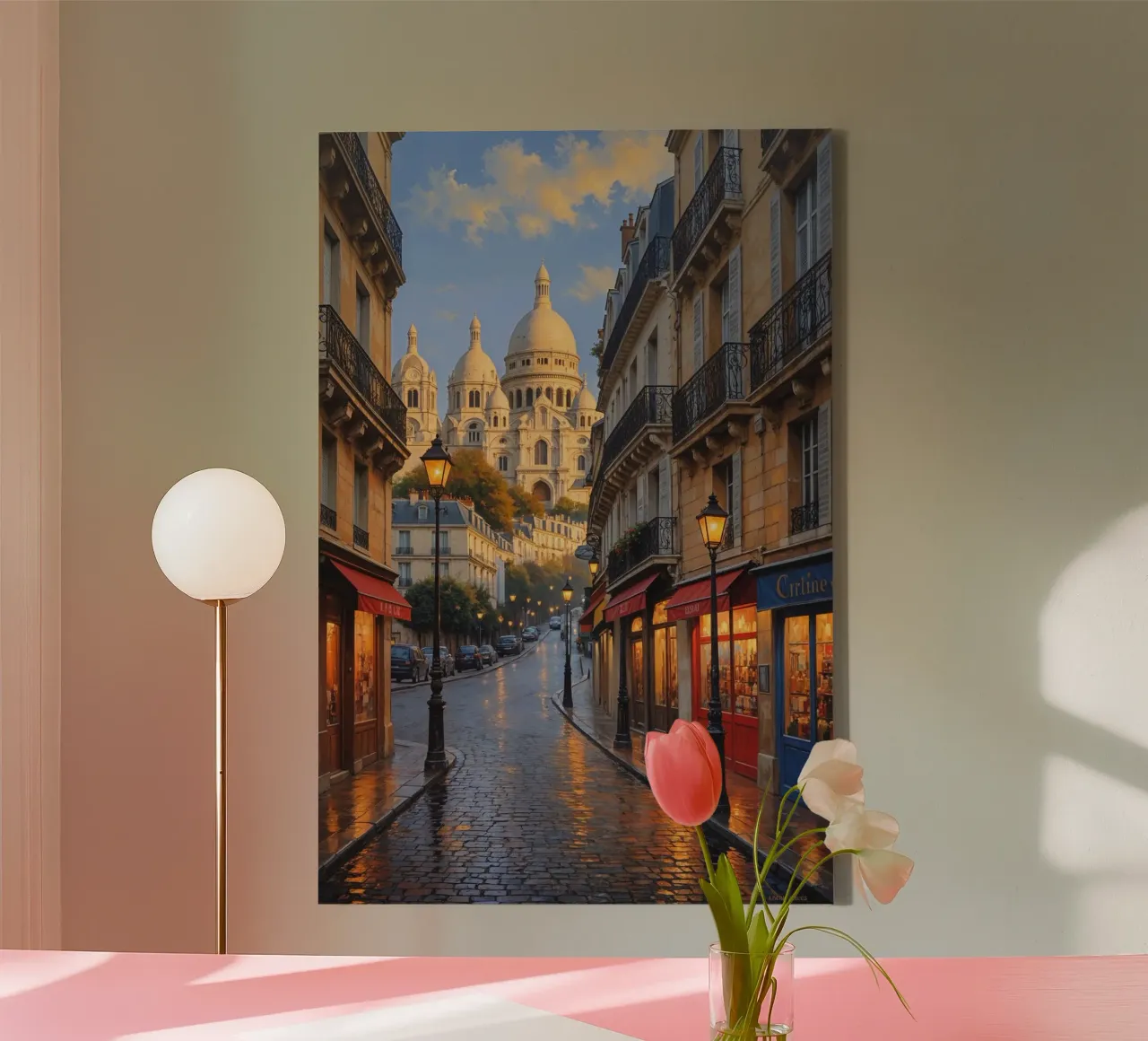 Sunlit Sacré-Cœur Over Montmartre tela da AlbertKlee