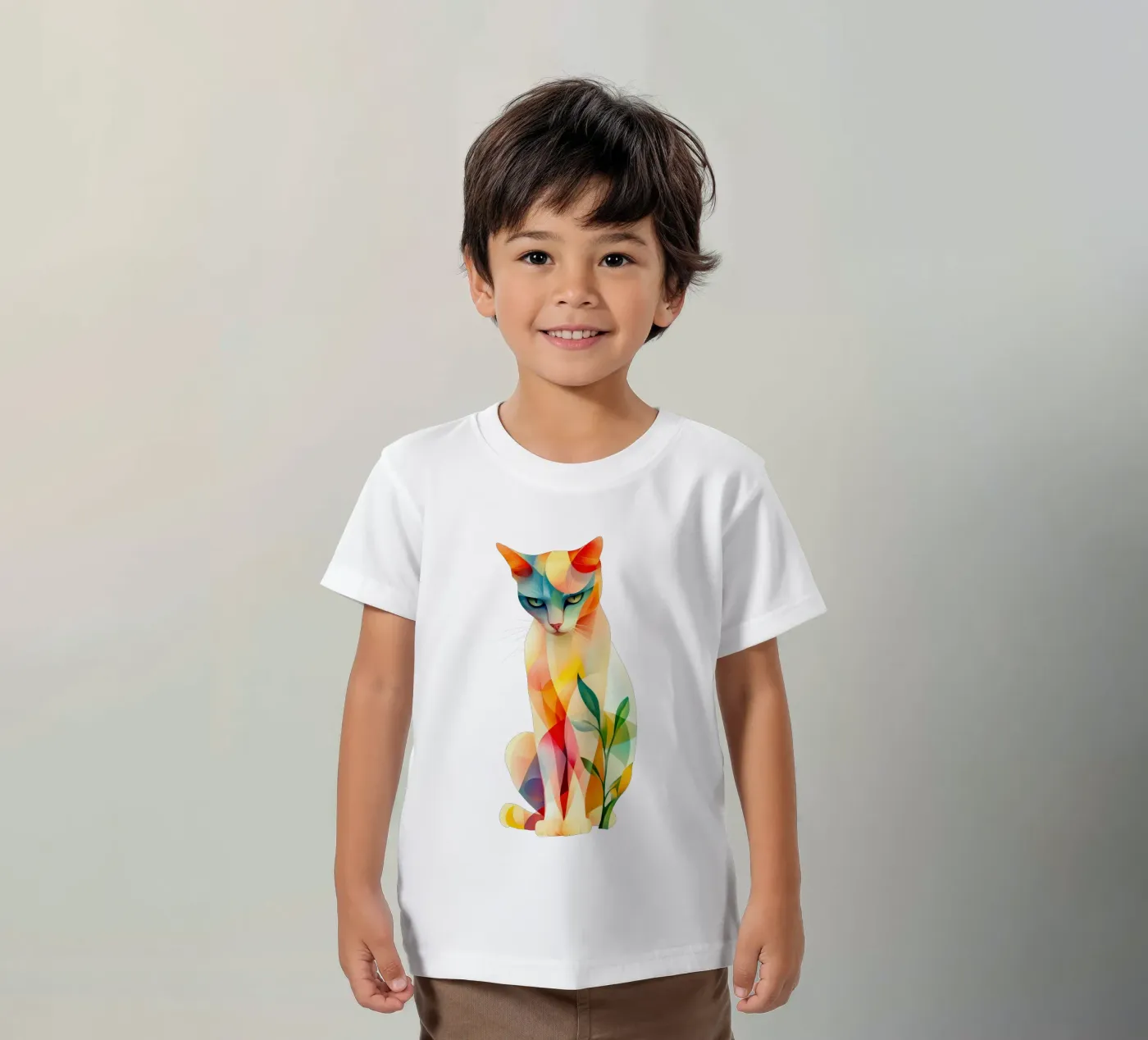 Cat kinder t-shirt van Art Unleashed