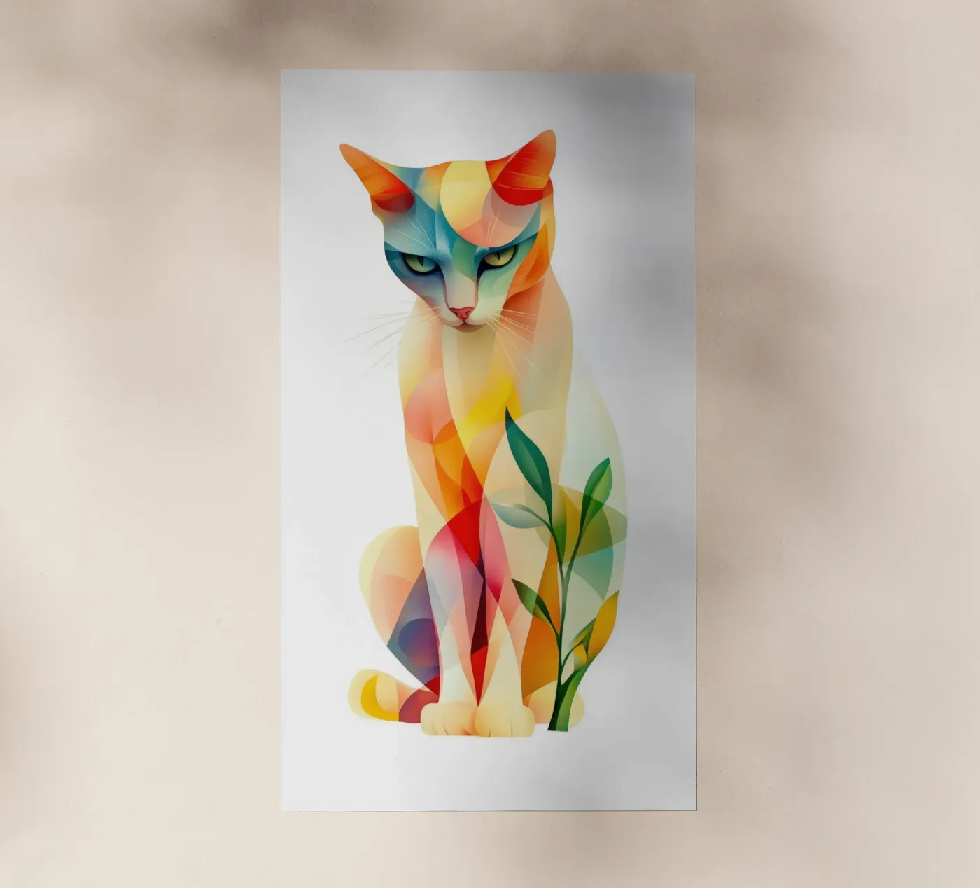 Cat pellicola backlit da Art Unleashed