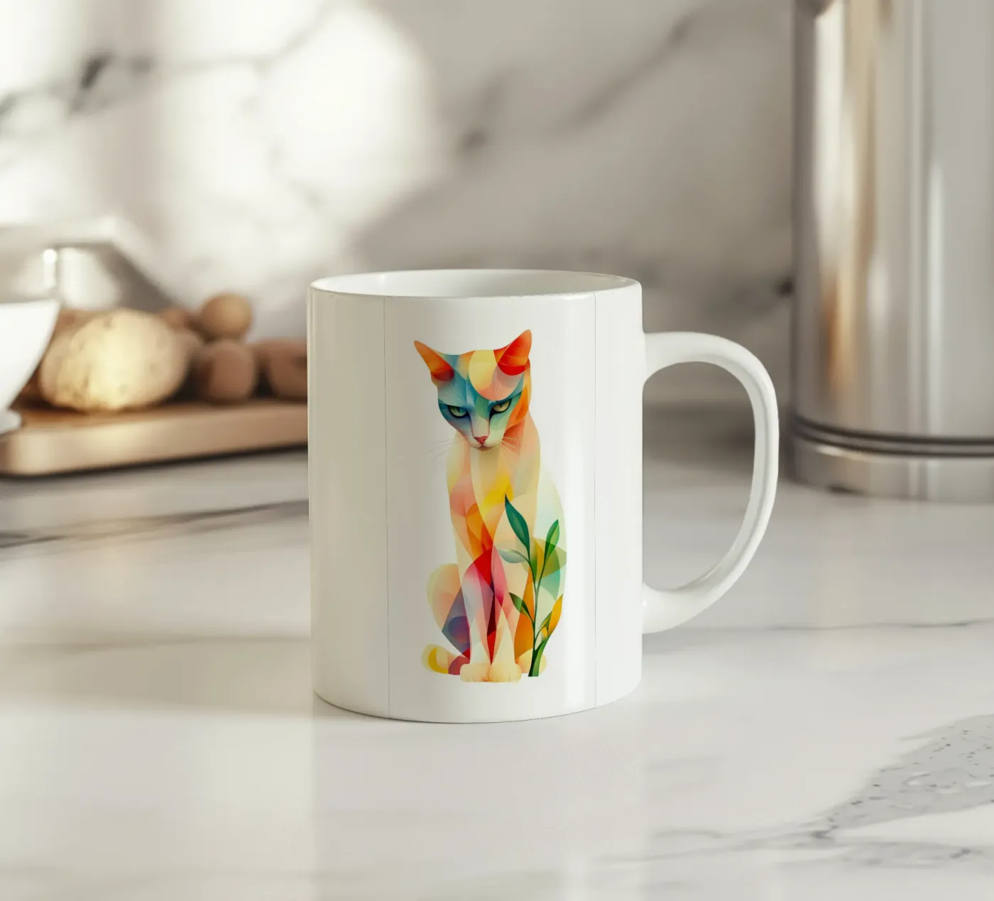 Cat Keramik Tasse von Art Unleashed