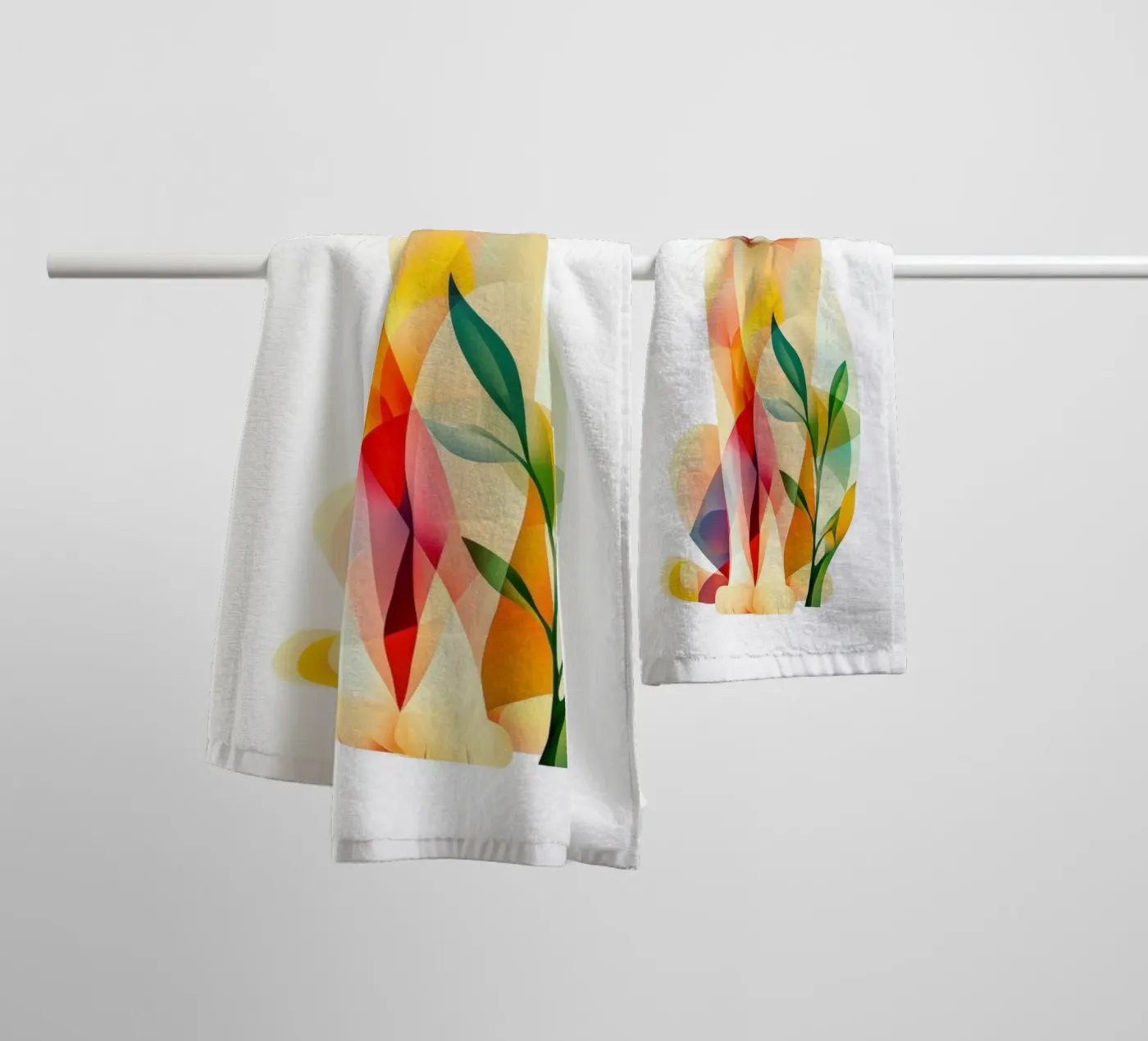 Cat badhanddoek van Art Unleashed