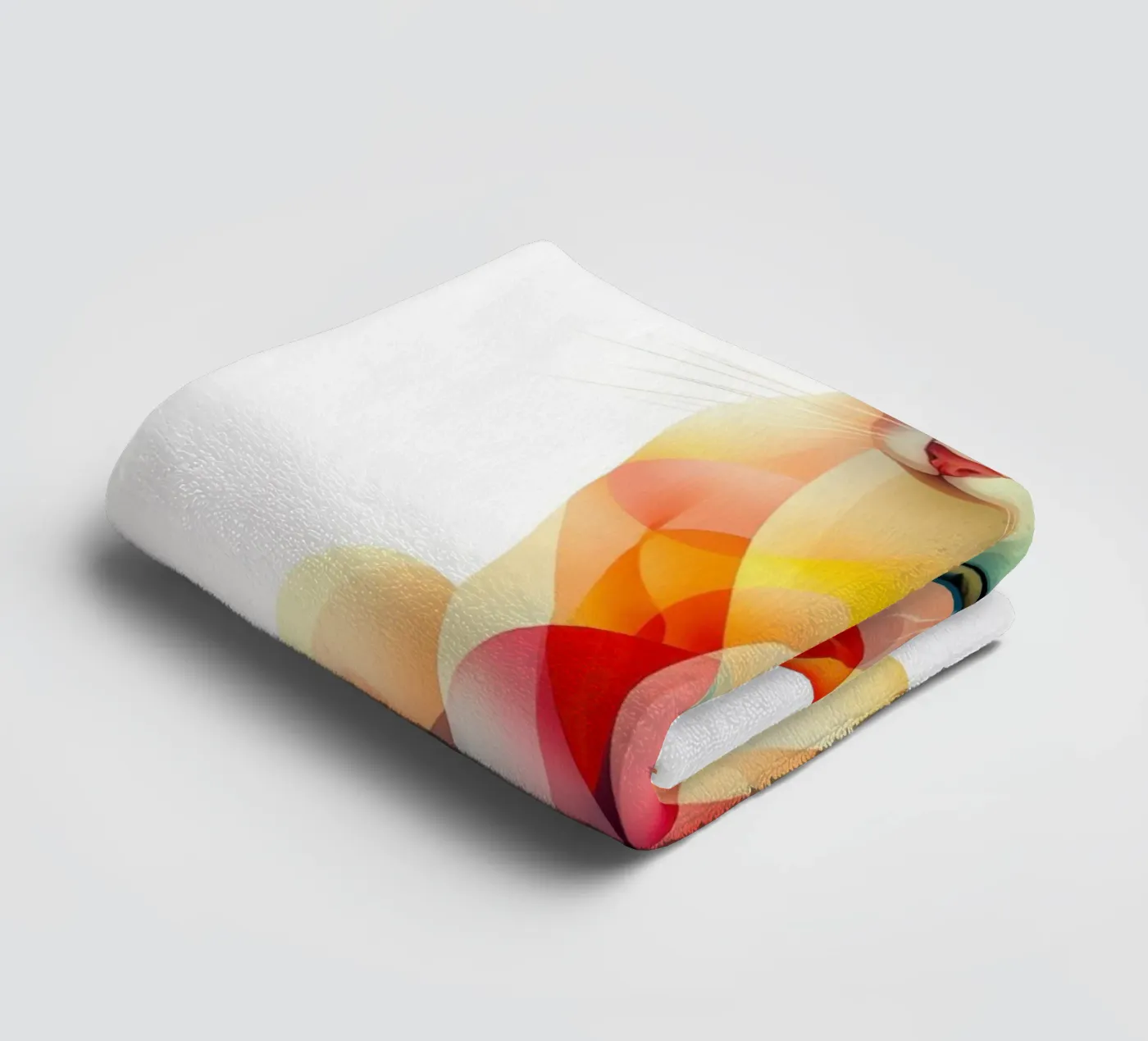 Cat badhanddoek van Art Unleashed