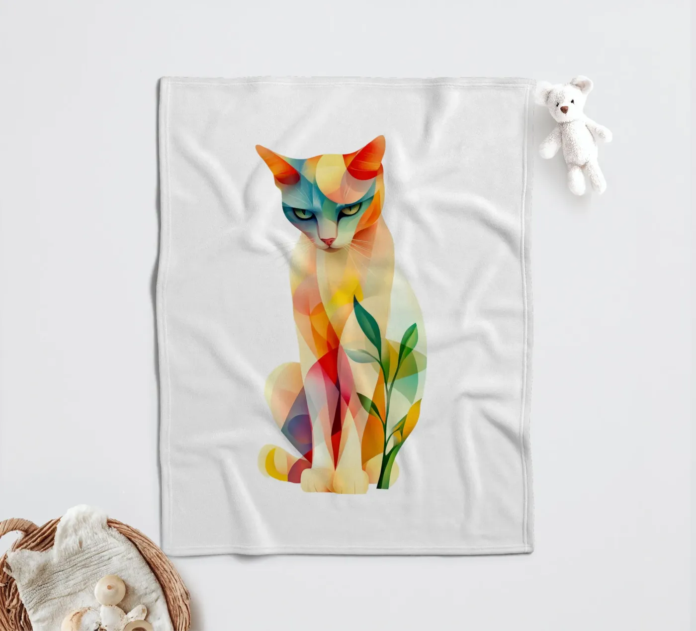 Cat fleecedeken van Art Unleashed