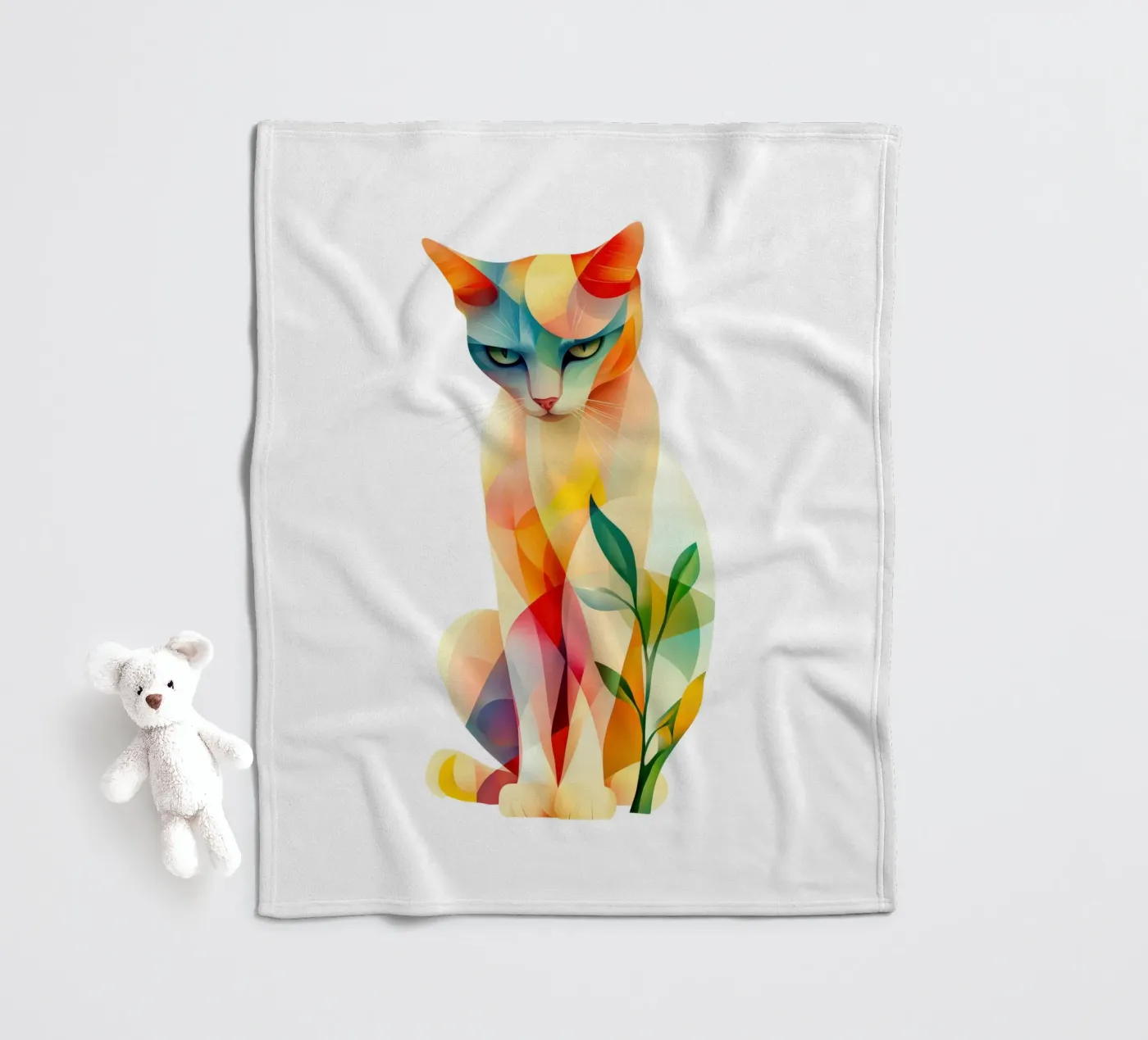 Cat fleecedeken van Art Unleashed