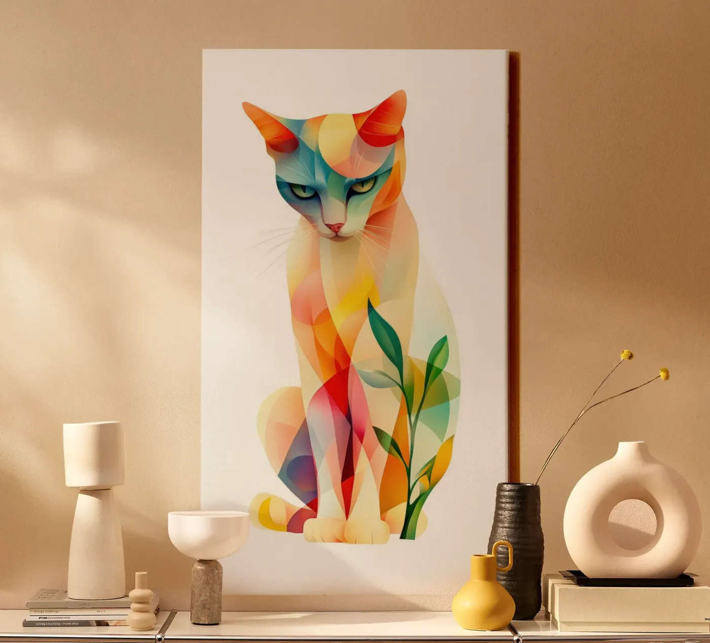 Cat canvas van Art Unleashed