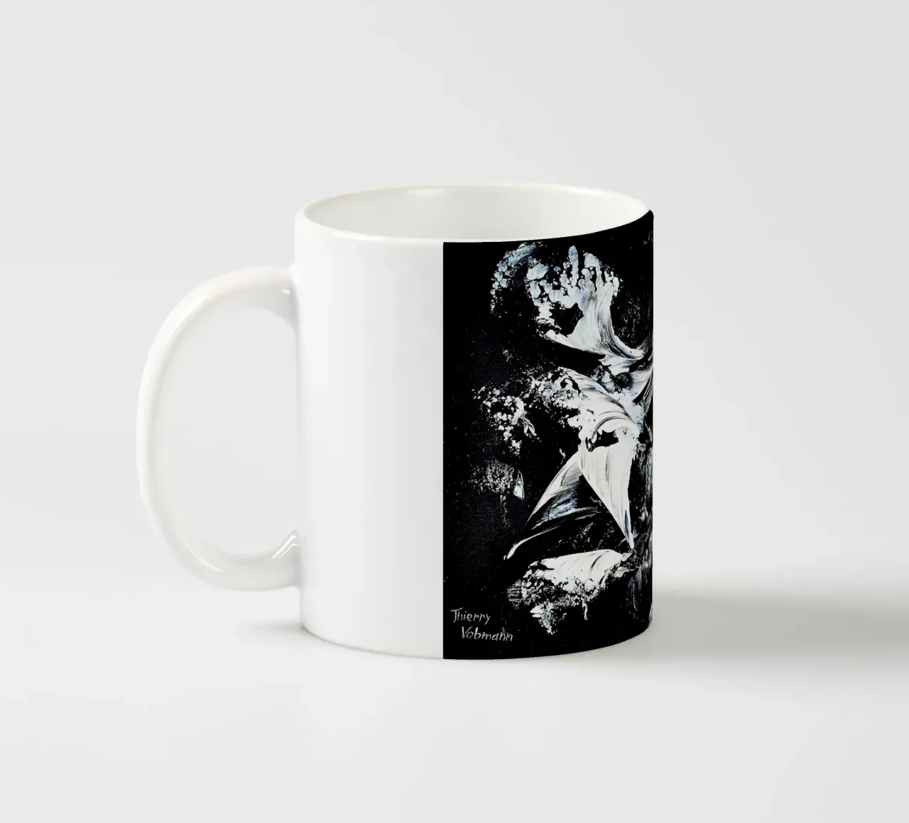 IDEAL GIFT 117 tazza in ceramica da Thierry Vobmann Abstract painting