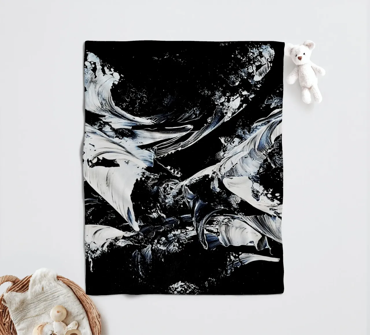 IDEAL GIFT 117 coperta in pile da Thierry Vobmann Abstract painting