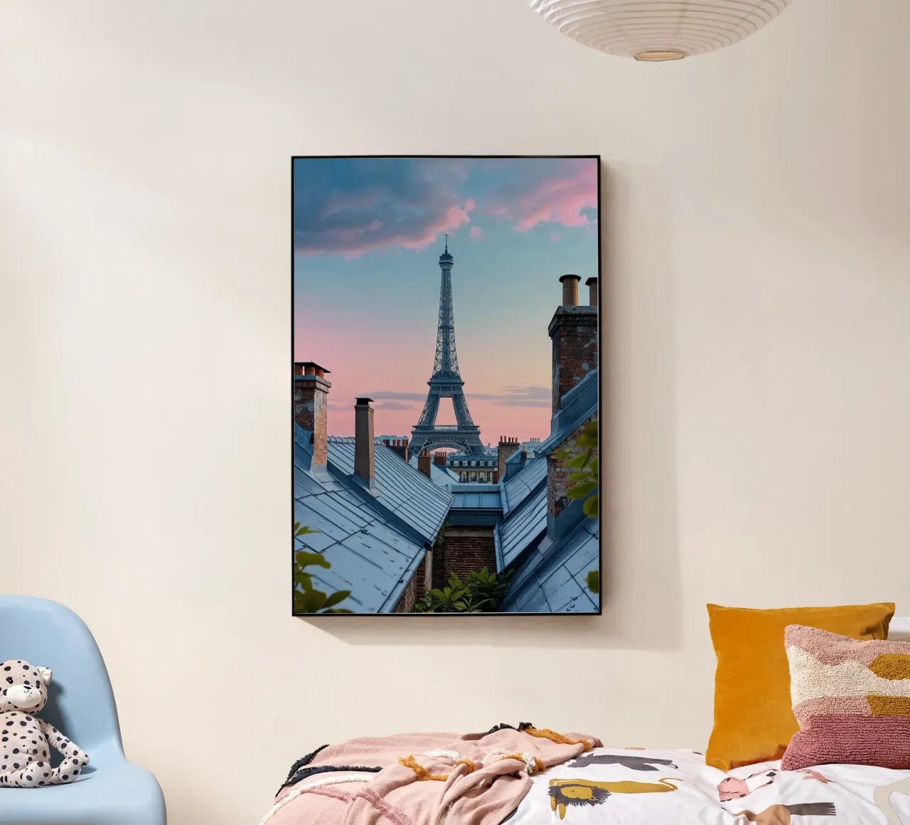 Eiffel Tower and the Rooftops of Paris acrylic glass by AlbertKlee