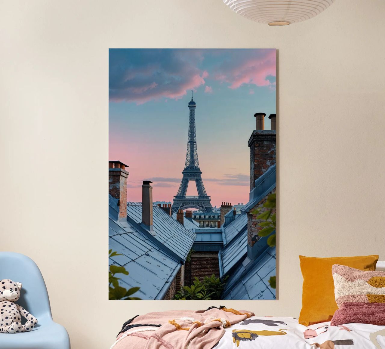 Eiffel Tower and the Rooftops of Paris plexiglass da AlbertKlee