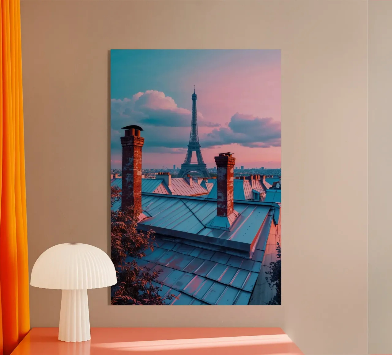 Chimney Tops and Eiffel Views acryl van AlbertKlee