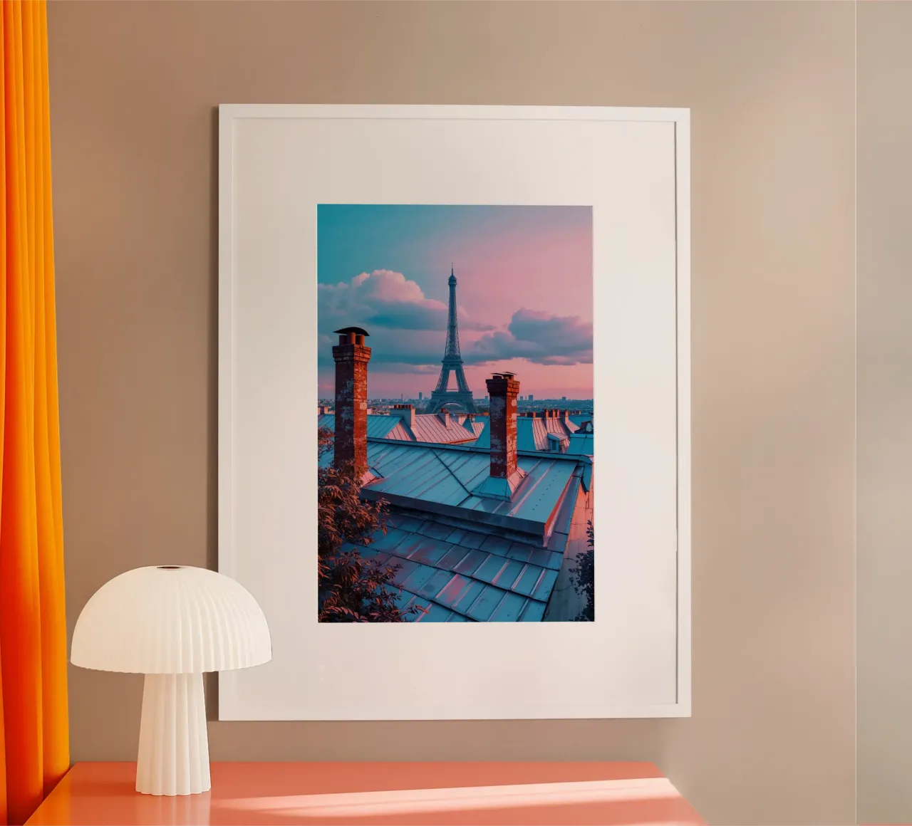 Chimney Tops and Eiffel Views carta hahnemühle da AlbertKlee