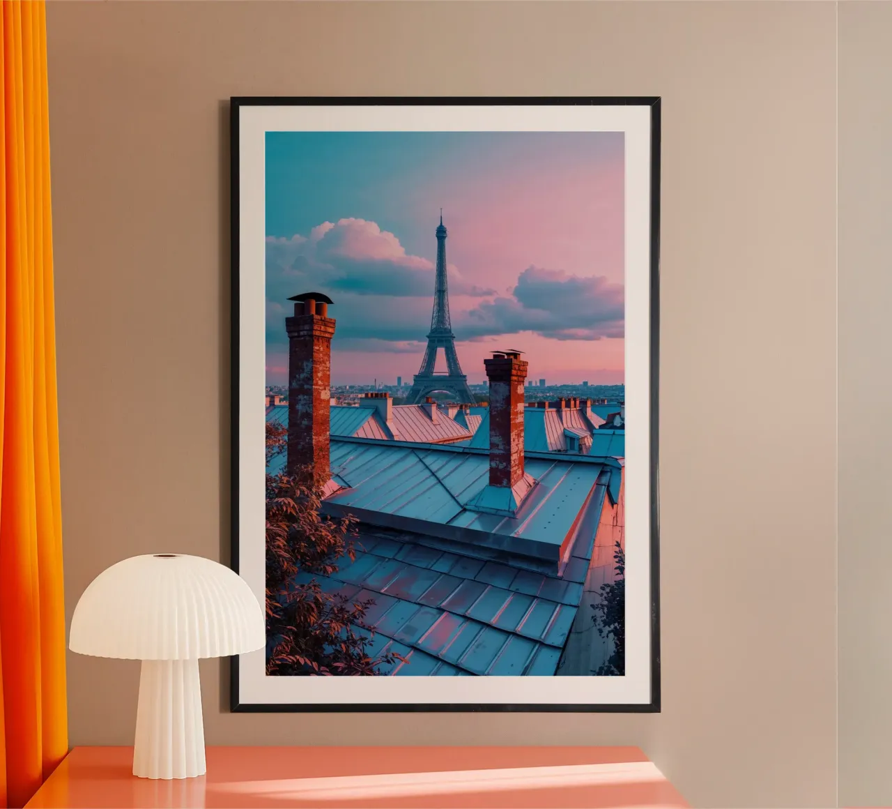 Chimney Tops and Eiffel Views carta hahnemühle da AlbertKlee