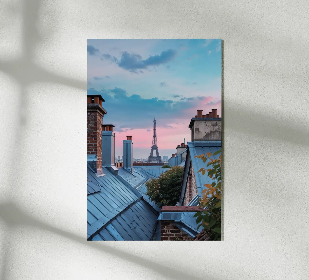Evening Serenity Over Paris plexiglass da AlbertKlee