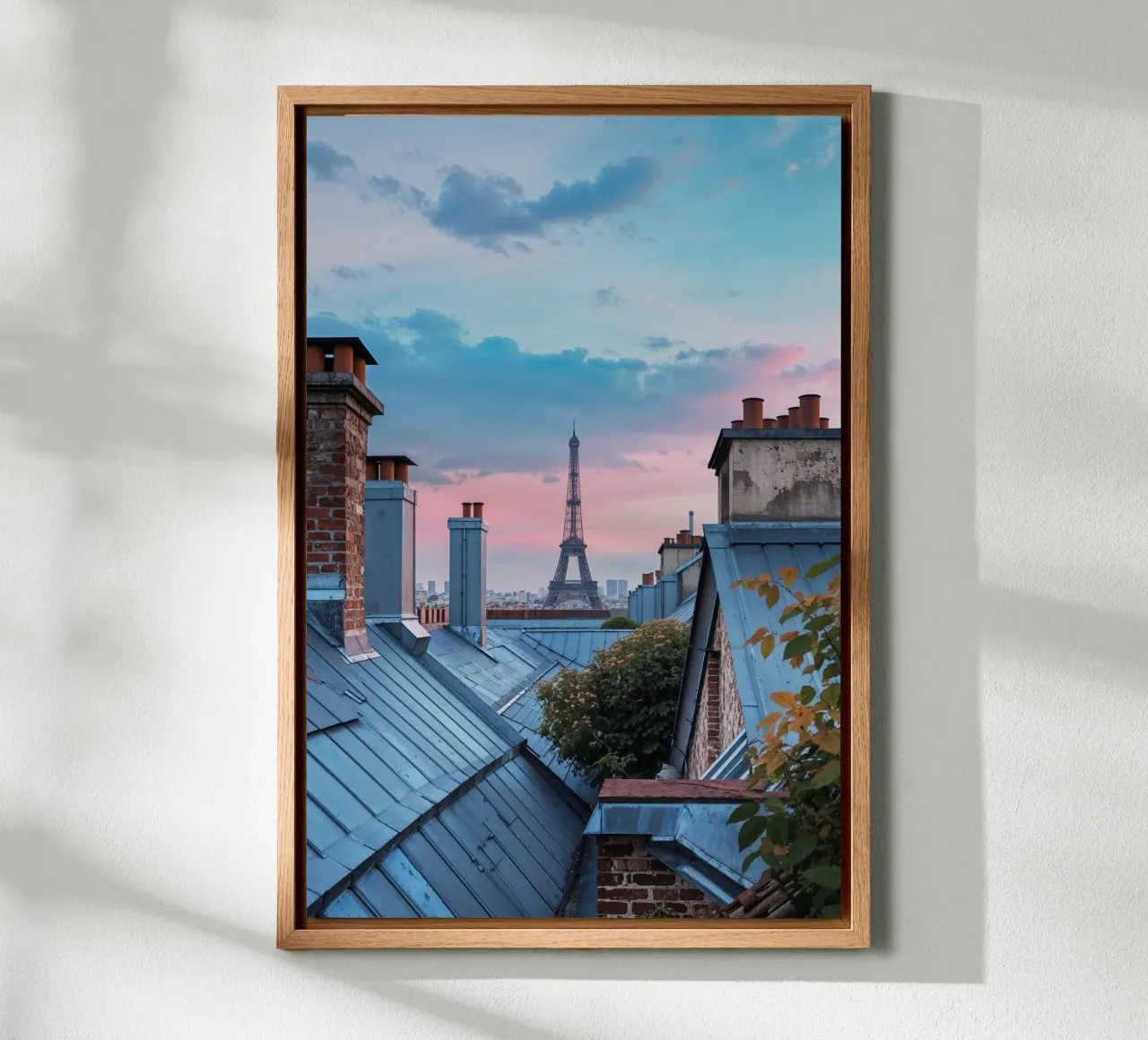 Evening Serenity Over Paris alluminio dibond da AlbertKlee