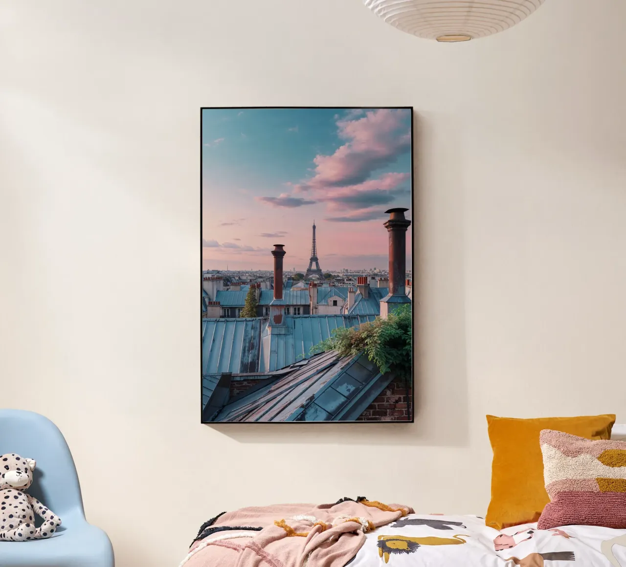 Parisian Rooftops and Sunset Dreams metacrilato de AlbertKlee