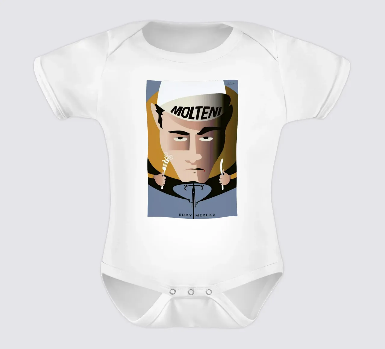 Merckx Kurzarm Babybody von Michael Valenti