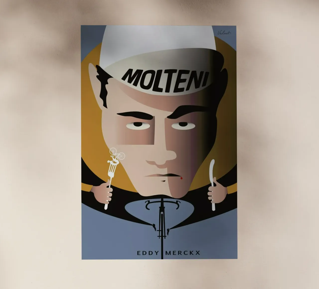Merckx pellicola backlit da Michael Valenti