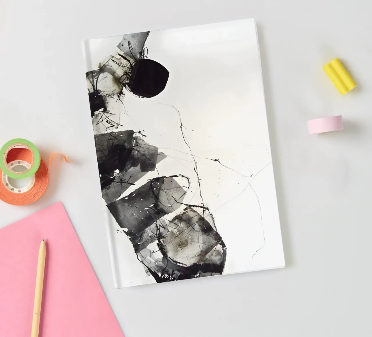 The art of darkness: structure and depth notebook by Kunst und Kontrast