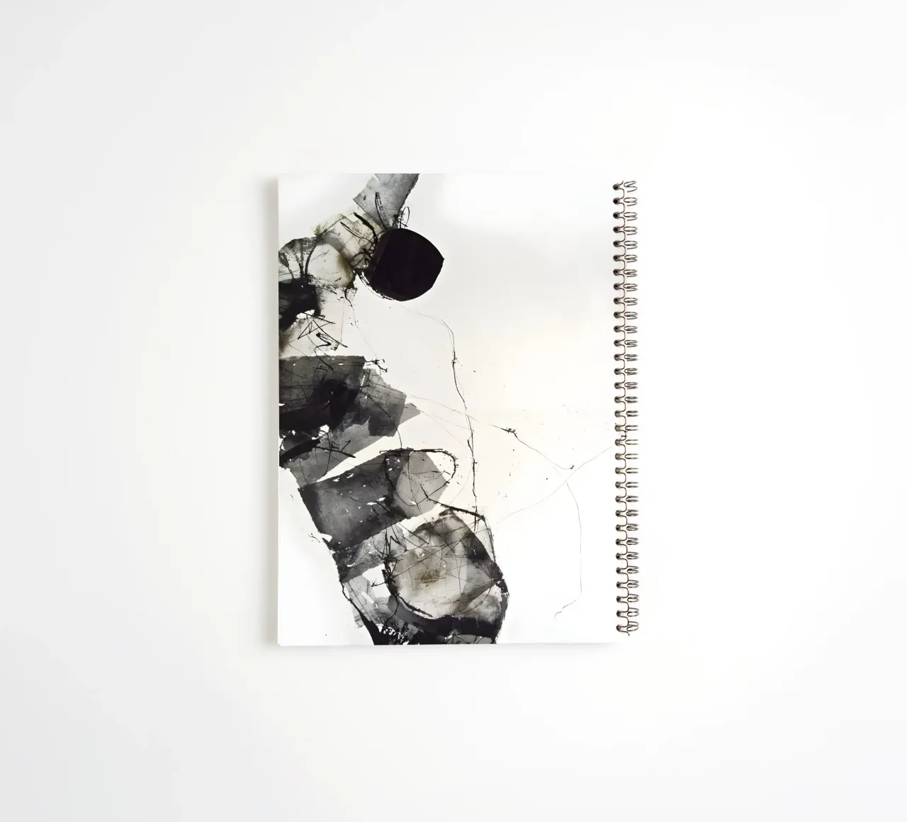 The art of darkness: structure and depth spiral notebook by Kunst und Kontrast