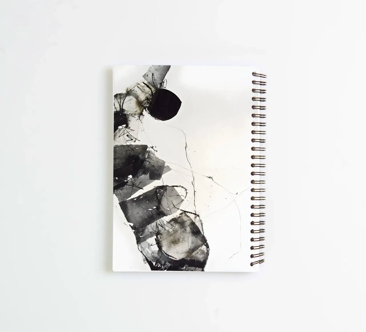 The art of darkness: structure and depth spiral notebook by Kunst und Kontrast