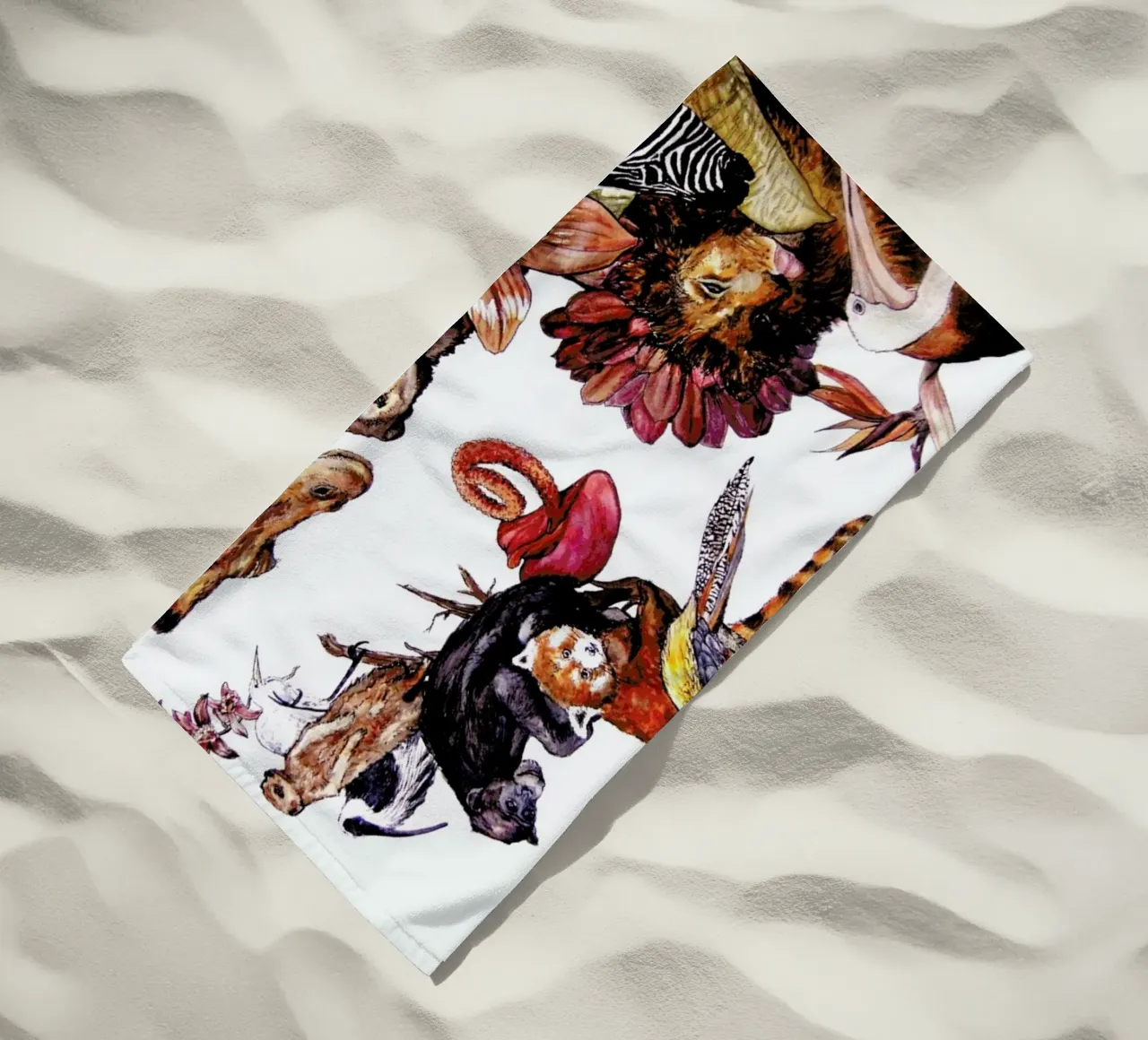 Similarities beach towel by Laura O'Connor