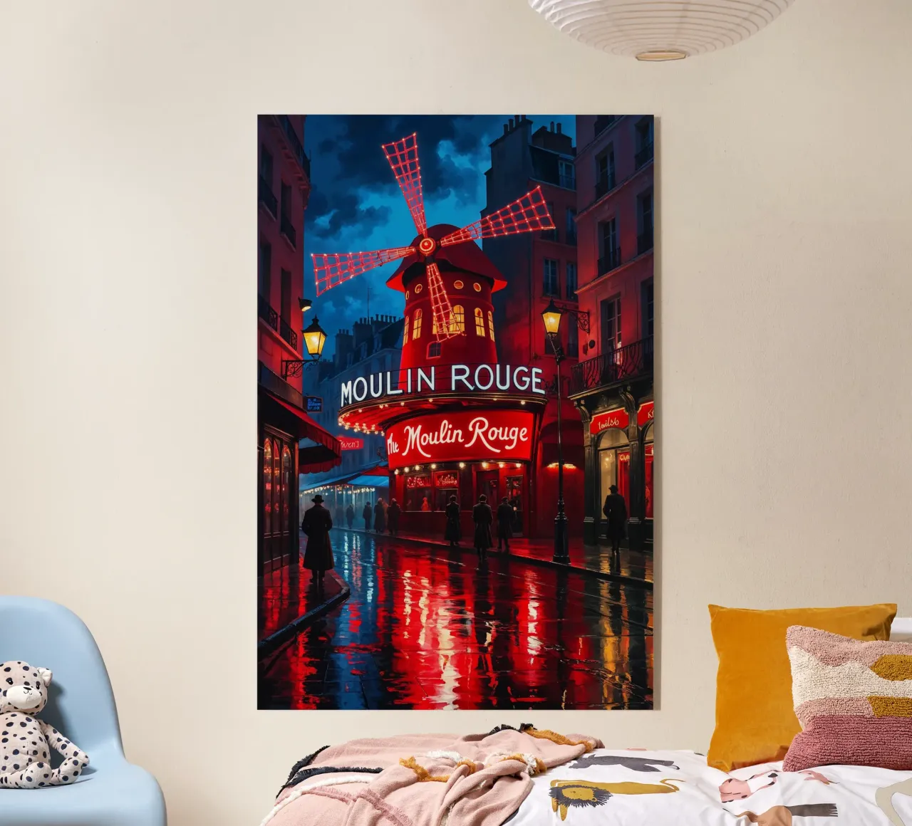 Moulin Rouge under a Neon Glow plexiglass da AlbertKlee