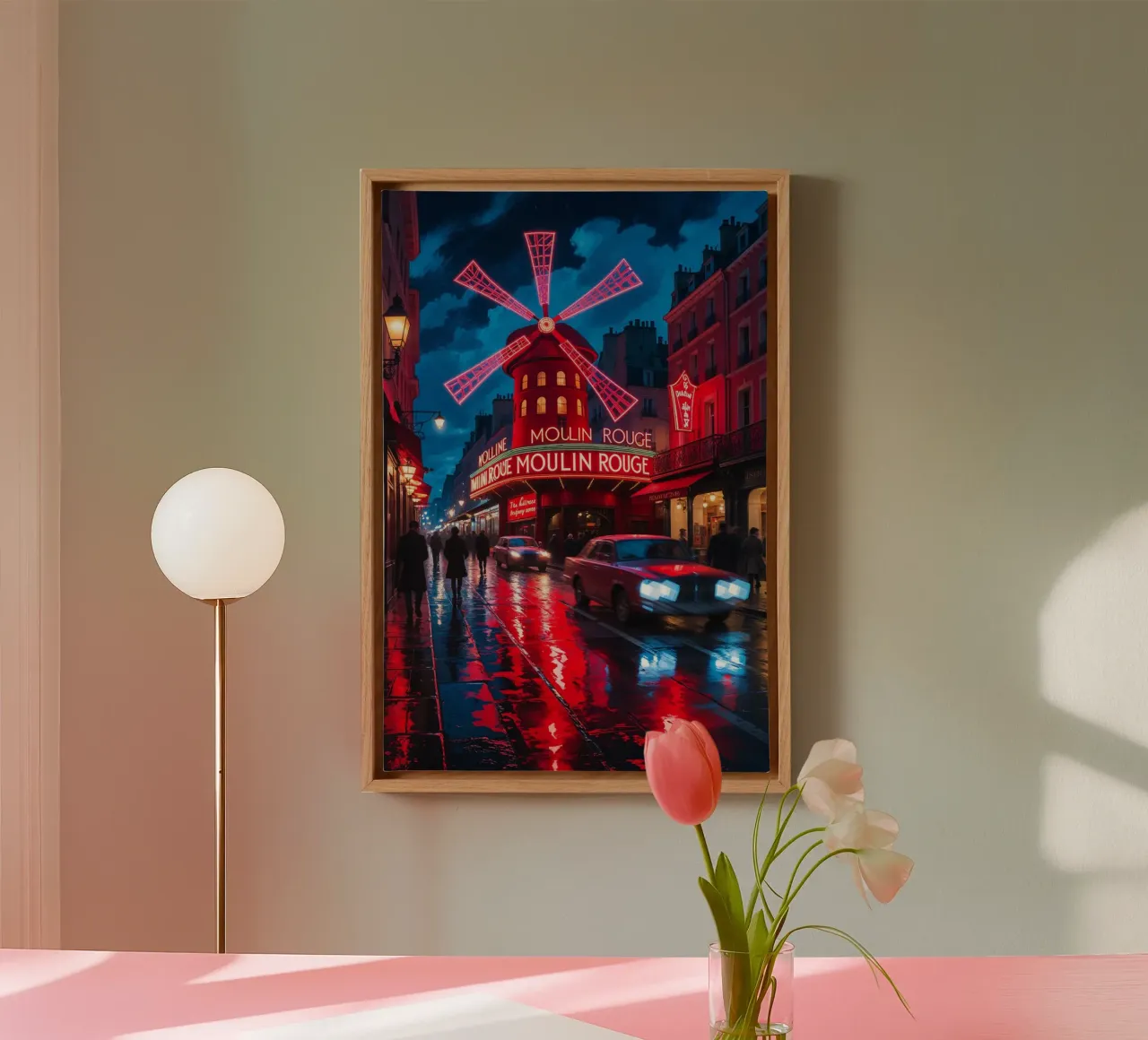 Dynamic Scene at Moulin Rouge tela da AlbertKlee
