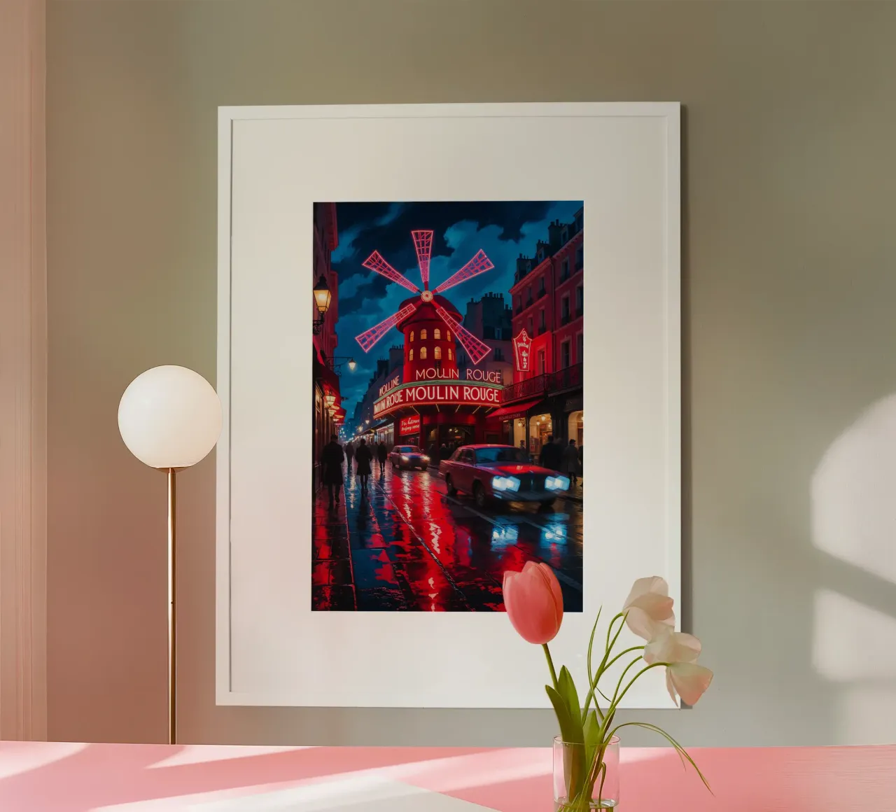 Dynamic Scene at Moulin Rouge poster da AlbertKlee