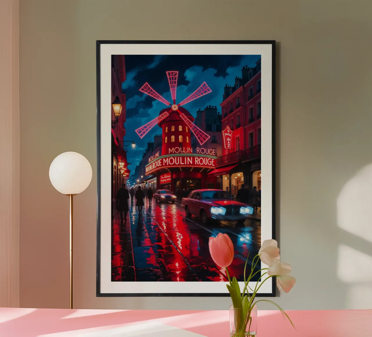 Dynamic Scene at Moulin Rouge poster da AlbertKlee