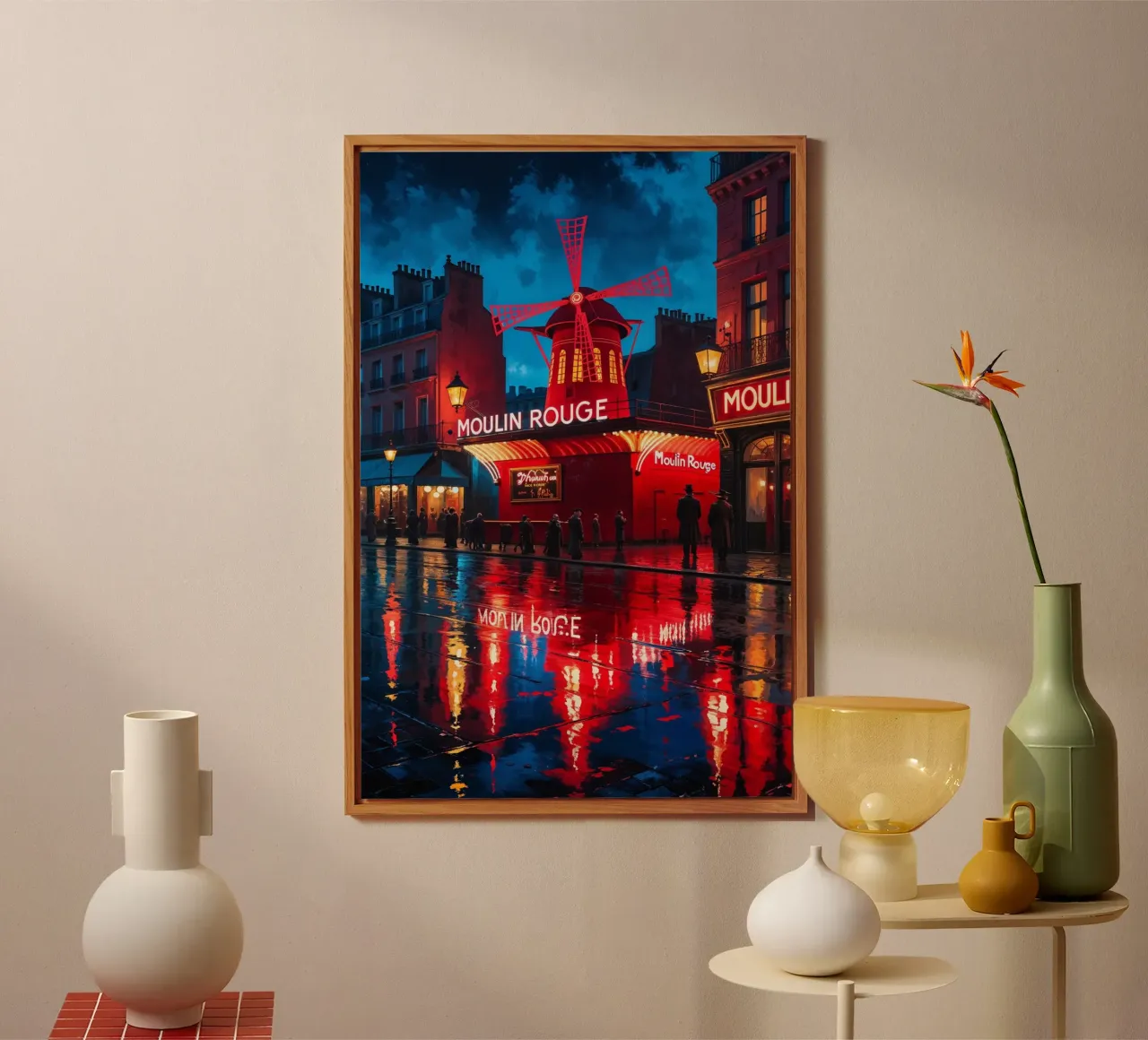 Vivid Reflections of Moulin Rouge alluminio dibond da AlbertKlee