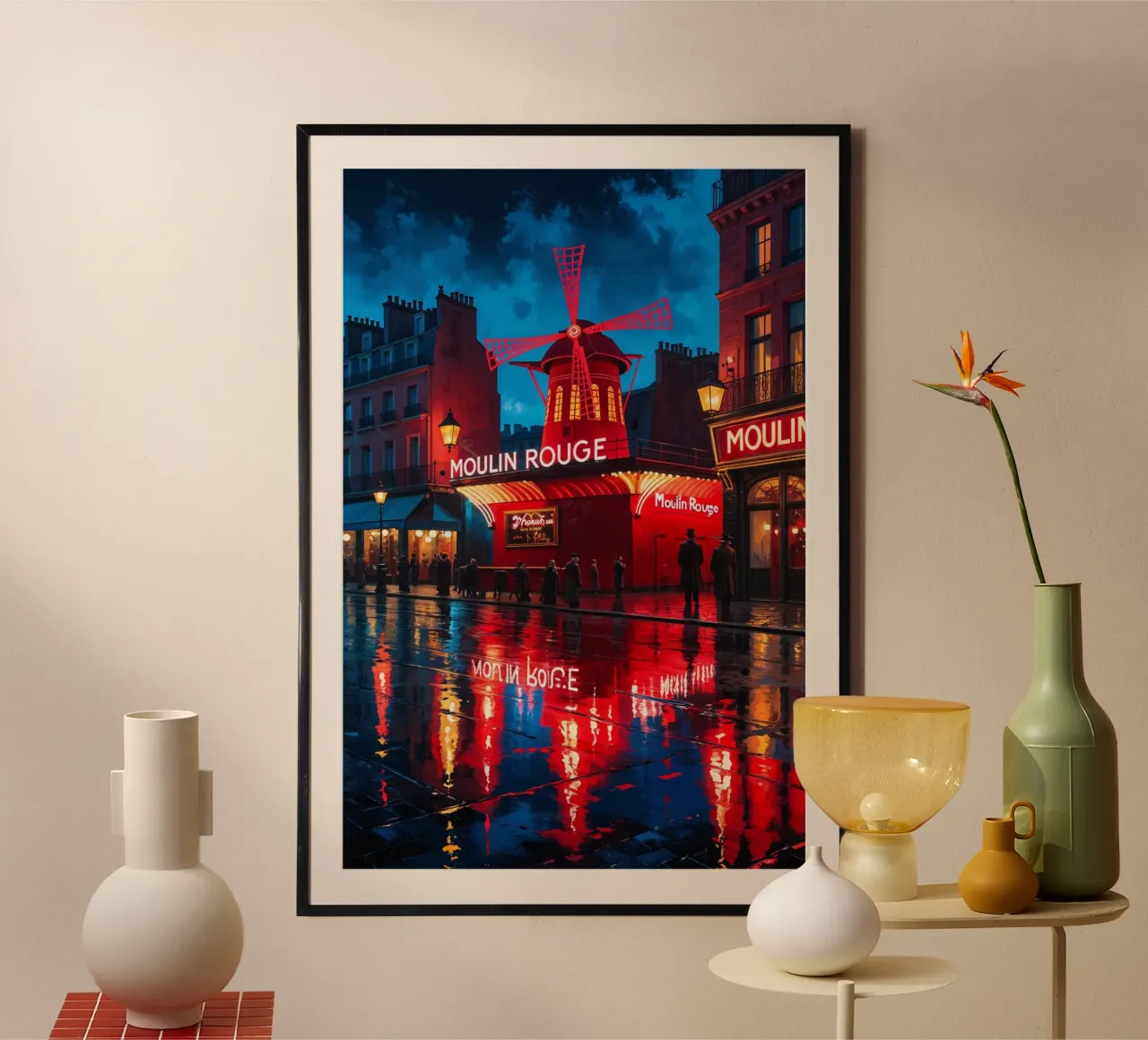 Vivid Reflections of Moulin Rouge carta hahnemühle da AlbertKlee