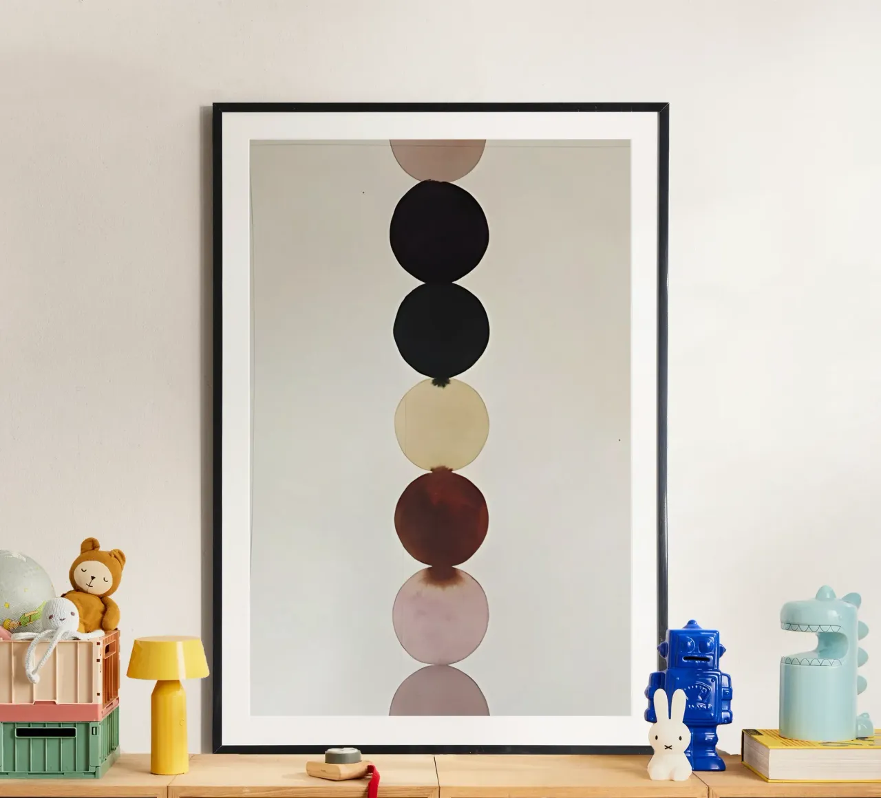 Meditazione geometrica poster con telaio in plastica da Kunst und Kontrast