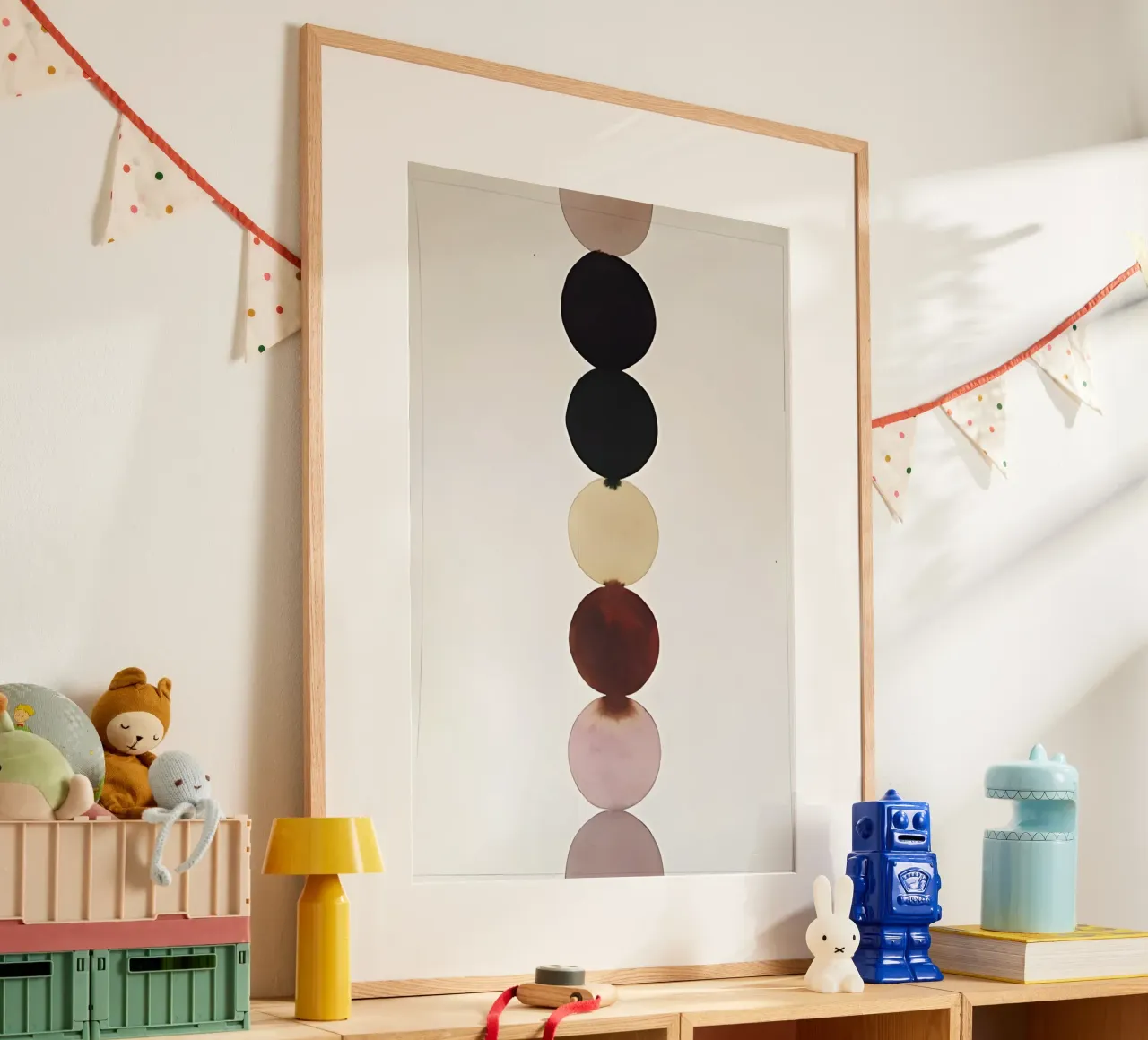Meditazione geometrica poster con telaio in plastica da Kunst und Kontrast